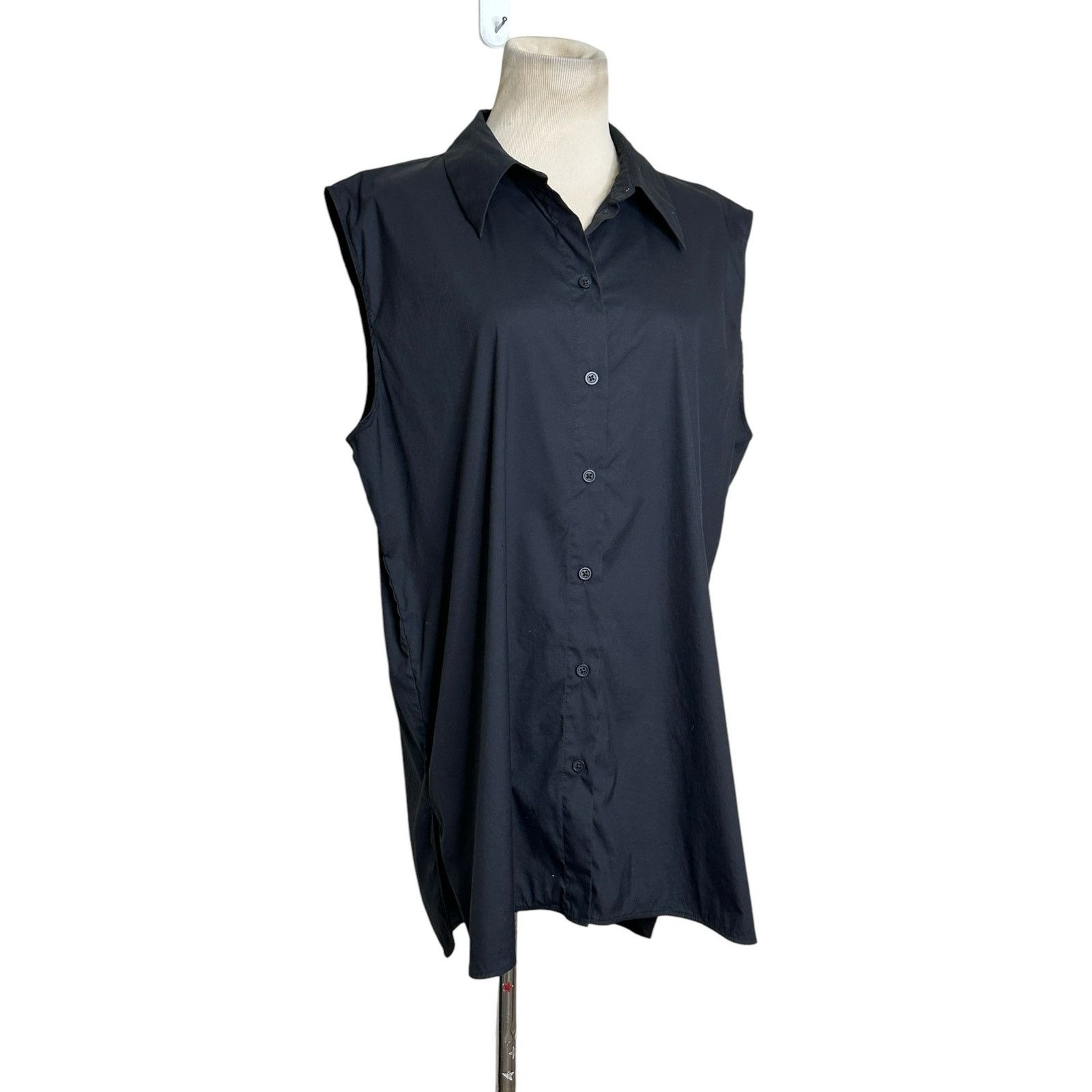 Cos Cos black sleeveless collard buttoned shirt size 14 Size XL / US 12-14 / IT 48-50 - 7 Thumbnail