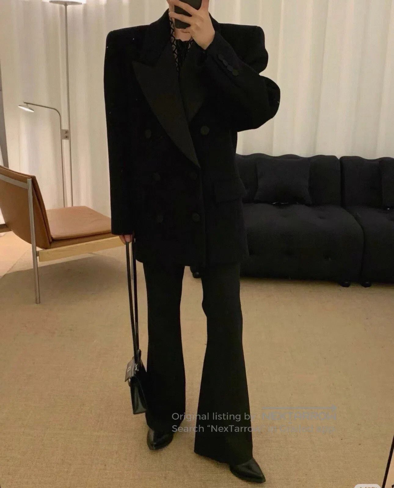Saint Laurent Paris Saint Laurent Paris Smoking Double-Breasted Wool Coat| Size US S / EU 44-46 / 1 - 3 Thumbnail