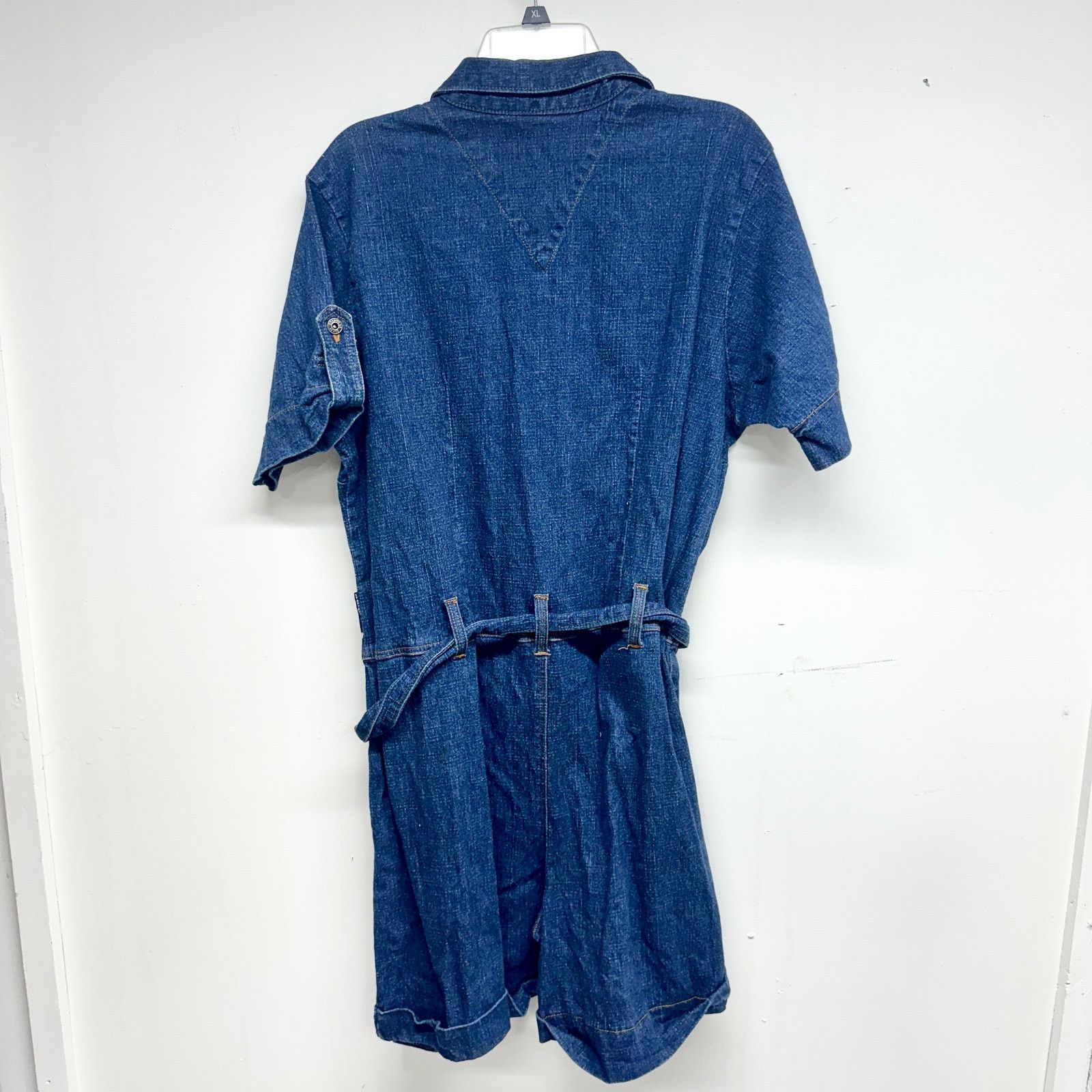 Vintage Vtg STARWEAR DENIM Jumper Romper Blue Jean Short Sleeve 3X Size 36" / US 14 / IT 50 - 3 Thumbnail