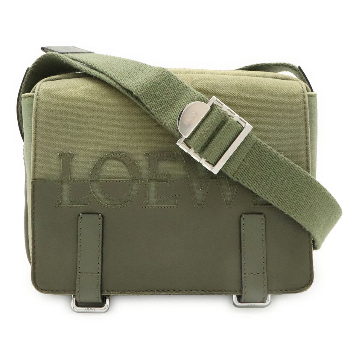 Loewe Loewe Loewe Logo Messenger Bag Textile Shoulder Bag B314A72X01 DUTY FREE for USA Size ONE SIZE - 1 Thumbnail