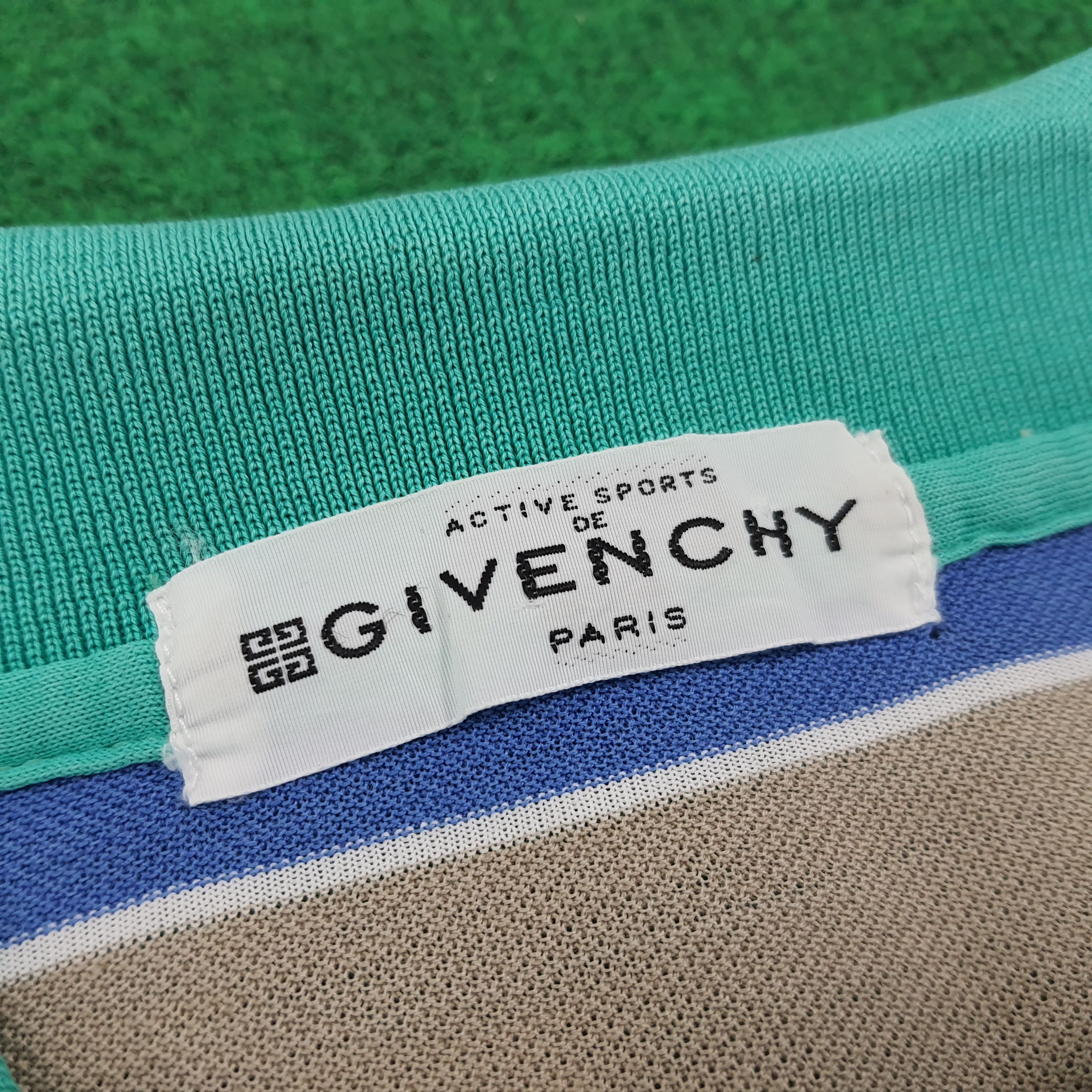 Vintage Vintage Givenchy Paris Stripes Designer Polo Shirt Size US S / EU 44-46 / 1 - 5 Thumbnail