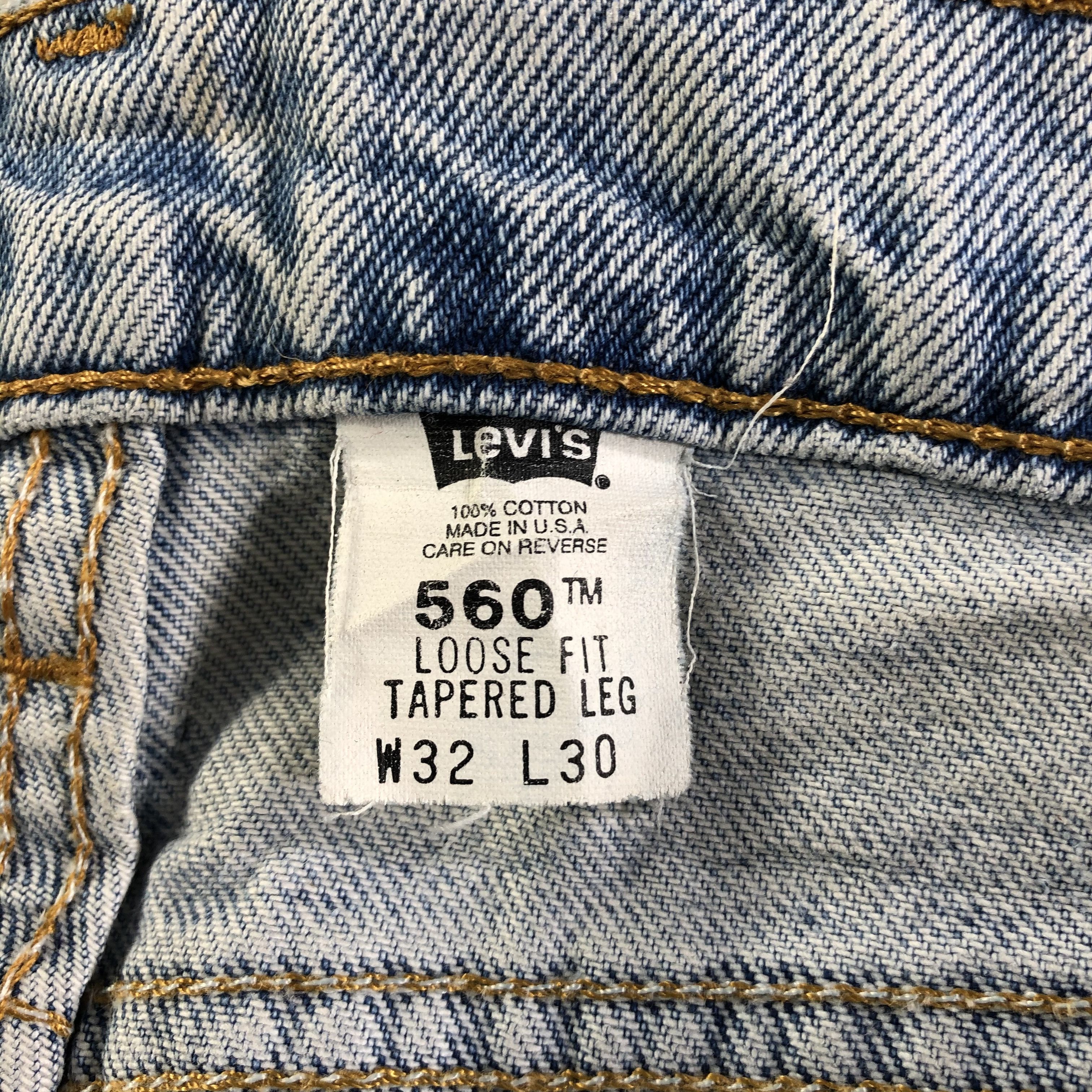Levi's Vintage Light Wash Levis 560 Jeans-J4441 Size US 32 / EU 48 - 10 Thumbnail
