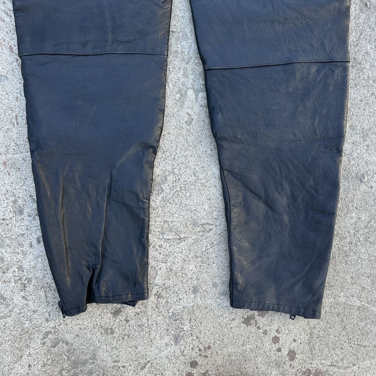 Vintage Vintage Moto Leather Pants Size 56 Y2K 00s USA Size US 40 / EU 56 - 8 Thumbnail