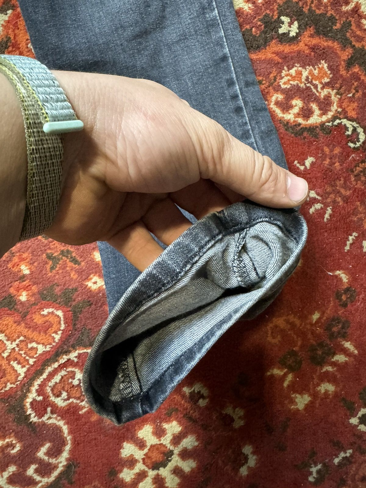 Diesel × Vintage Vintage Y2K Diesel Black Tag Logo Gray Denim Pants Size US 34 / EU 50 - 3 Thumbnail