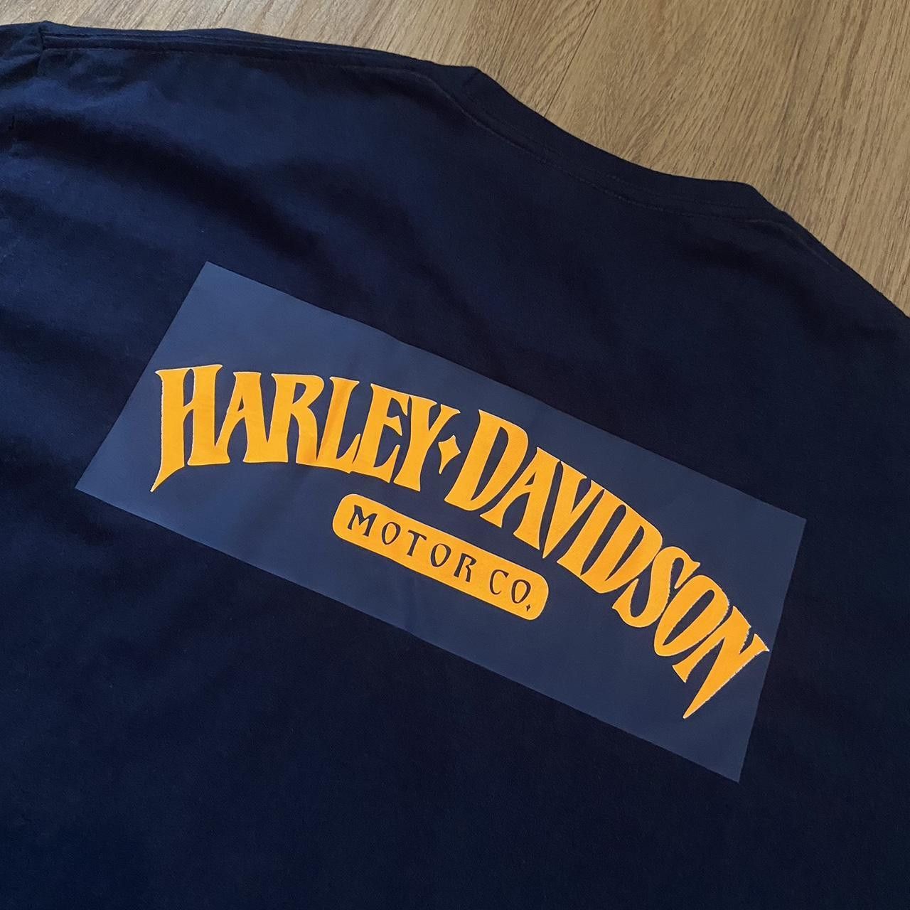 Harley Davidson Harley Davidson navy and Orange t-shirt Size US L / EU 52-54 / 3 - 4 Thumbnail