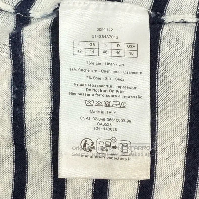 Dior Dior Blue and white striped five-pointed star logo hooded Size M / US 6-8 / IT 42-44 - 6 Thumbnail