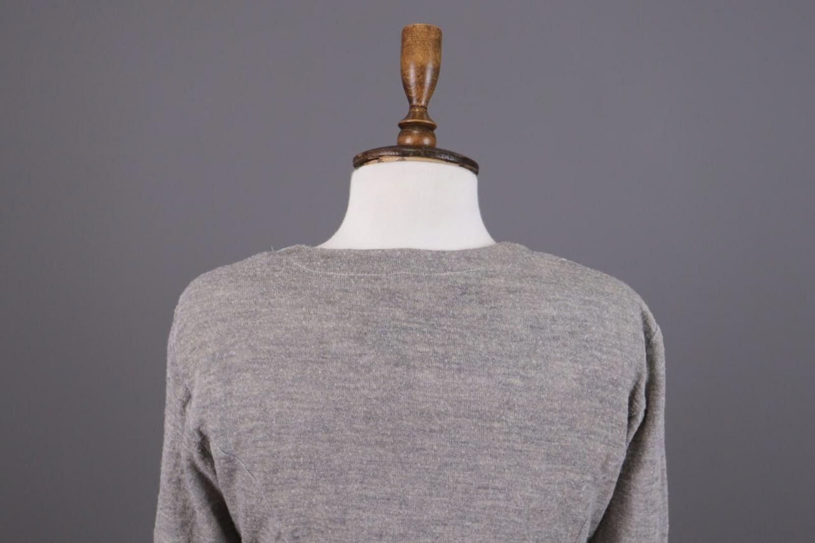Designer Elisa Cavaletti Gray Floral Cardigan Sweater Size L Size L / US 10 / IT 46 - 10 Thumbnail