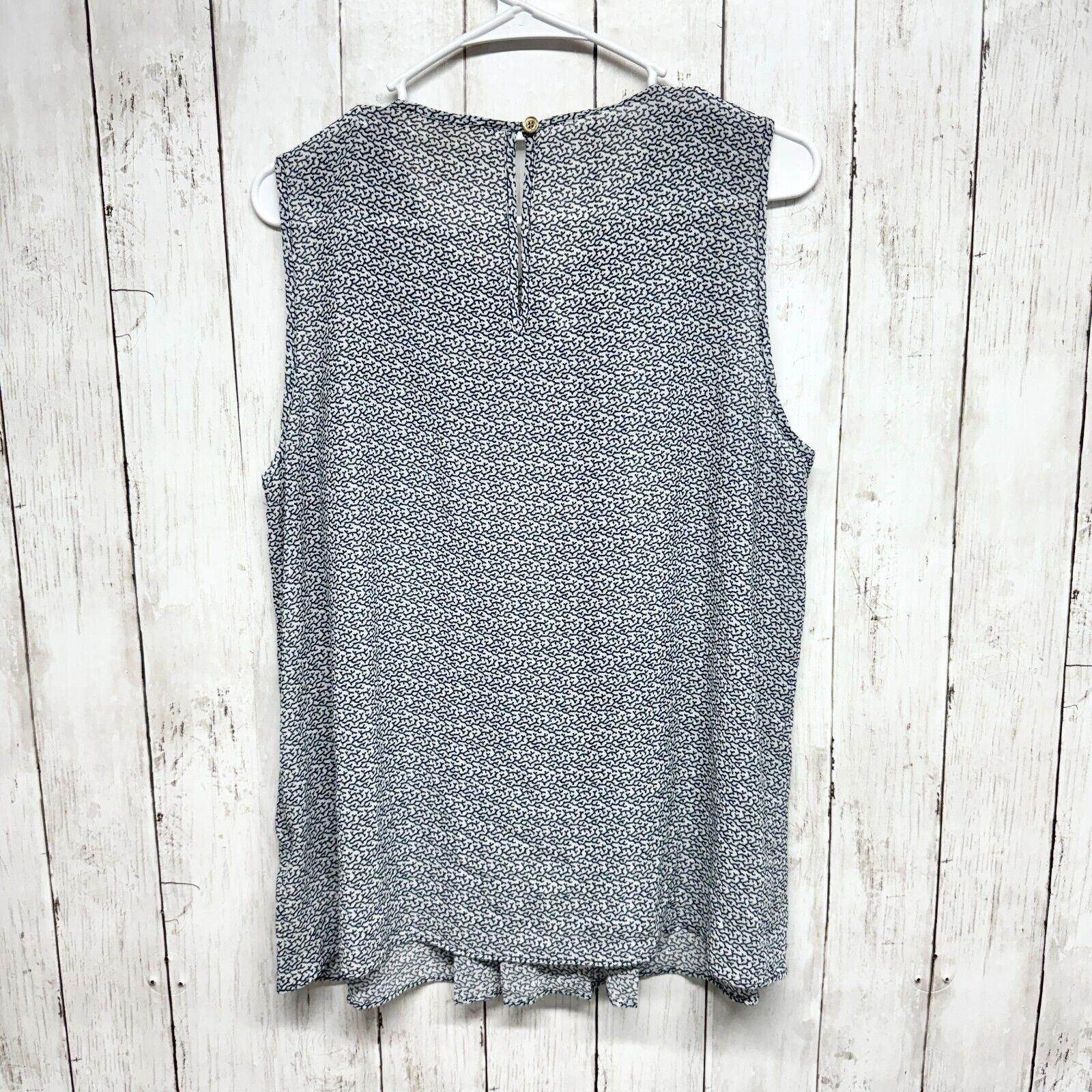 Michael Kors MICHAEL Michael Kors Tank Top Women Size L Blue Floral Flowy Size L / US 10 / IT 46 - 5 Thumbnail