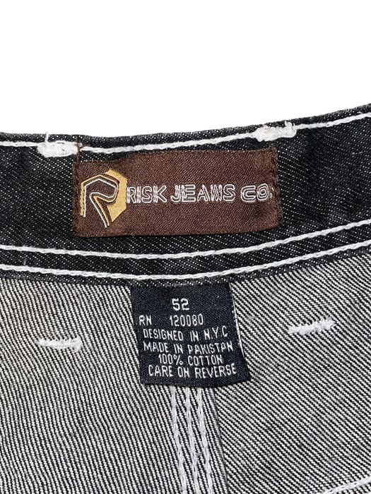 Vintage Risk Jeans Co. Y2K Relaxed Baggy Fit Denim Shorts Size 52 | Grailed