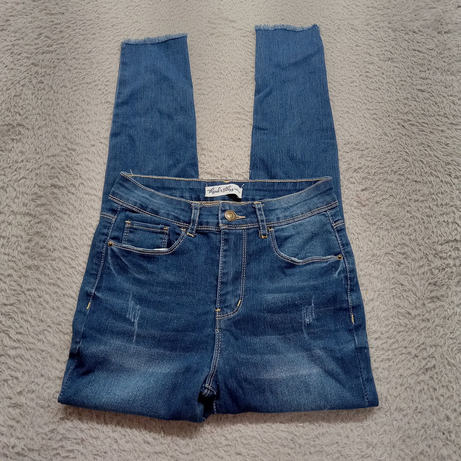 & Other Stories Thread & Others Skinny Jeans (25 X 27) Women's Blue Mid Rise Size 25" / US 0 / IT 36 - 4 Thumbnail