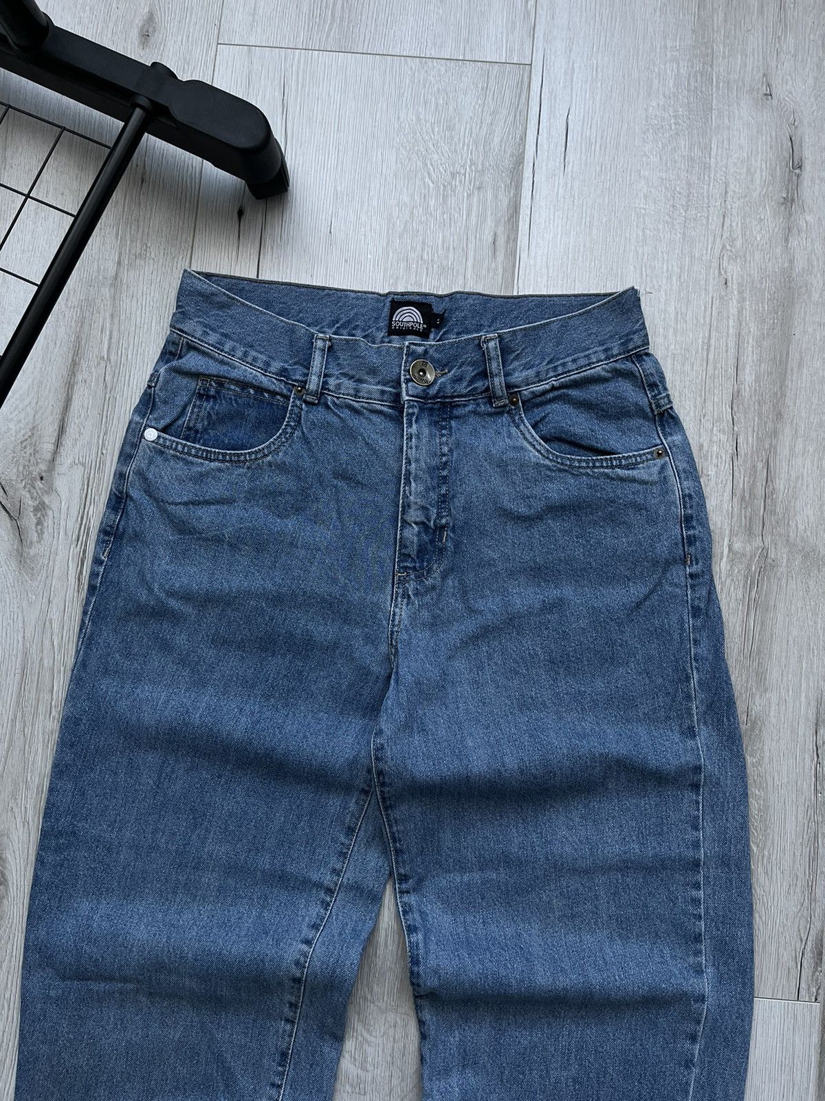 Southpole × Vintage Crazy Y2K Southpole Hip Hop Light Blue Denim Skate Rap Jeans Size US 31 - 6 Thumbnail
