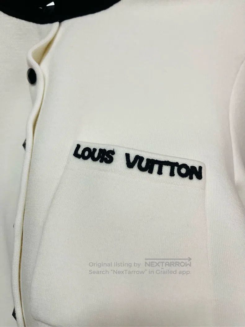 Louis Vuitton Louis Vuitton 24 black and white contrast knit jacket Size S / US 4 / IT 40 - 3 Thumbnail