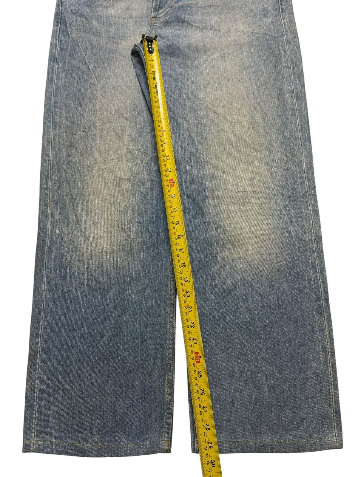 Dolce & Gabbana Vintage 90s Dolce & Gabbana Blue Faded Wash Wide Leg Loose Size US 36 / EU 52 - 10 Thumbnail