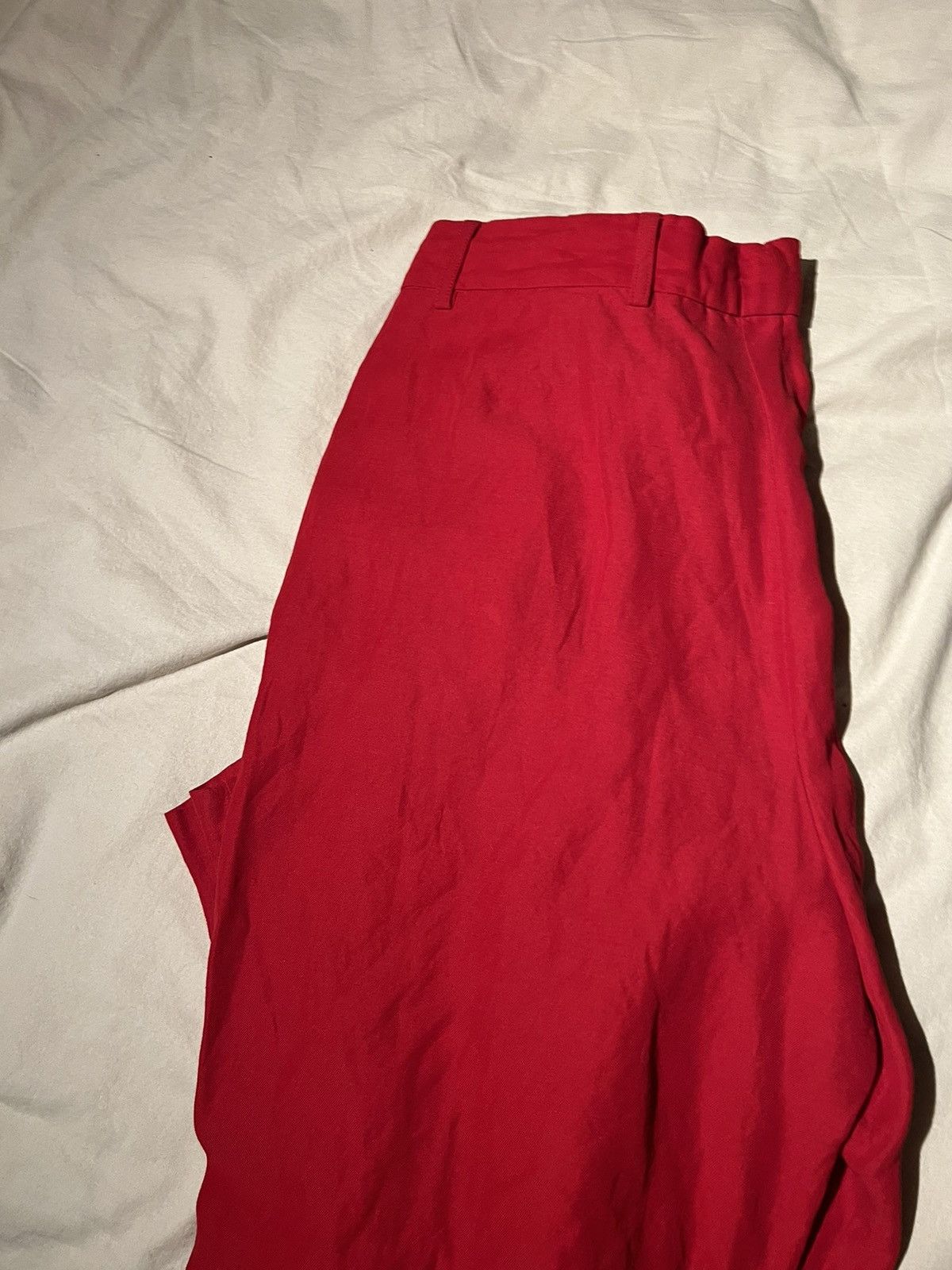 Jacquemus JACQUEMUS LE RAPHIA RED PANTS Size 48S - 4 Thumbnail