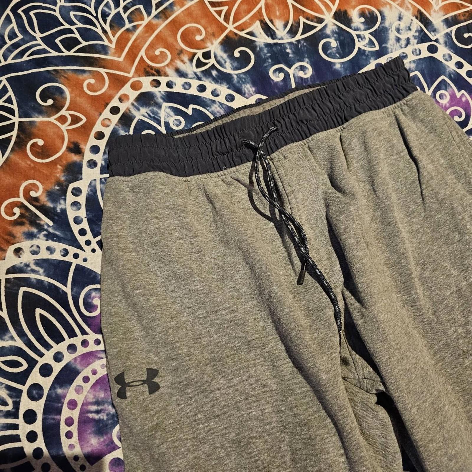 Designer Men's Grey Joggers Under Armour Sweat Pants Size US 32 / EU 48 - 5 Thumbnail