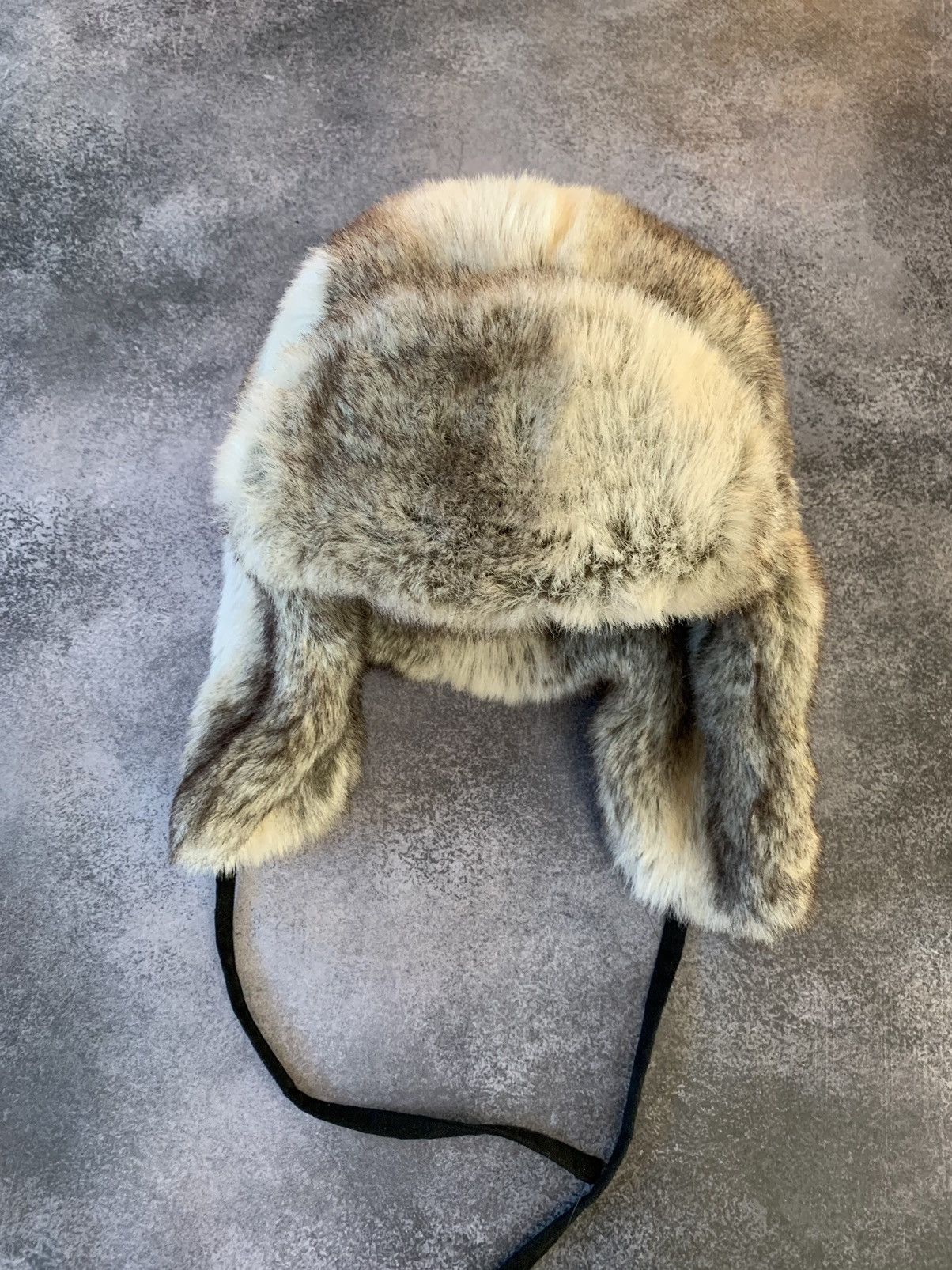 Japanese Brand Vintage Crazy Y2k Mohair Fuzzy Hat Ushanka Punk Huge Size ONE SIZE - 5 Thumbnail