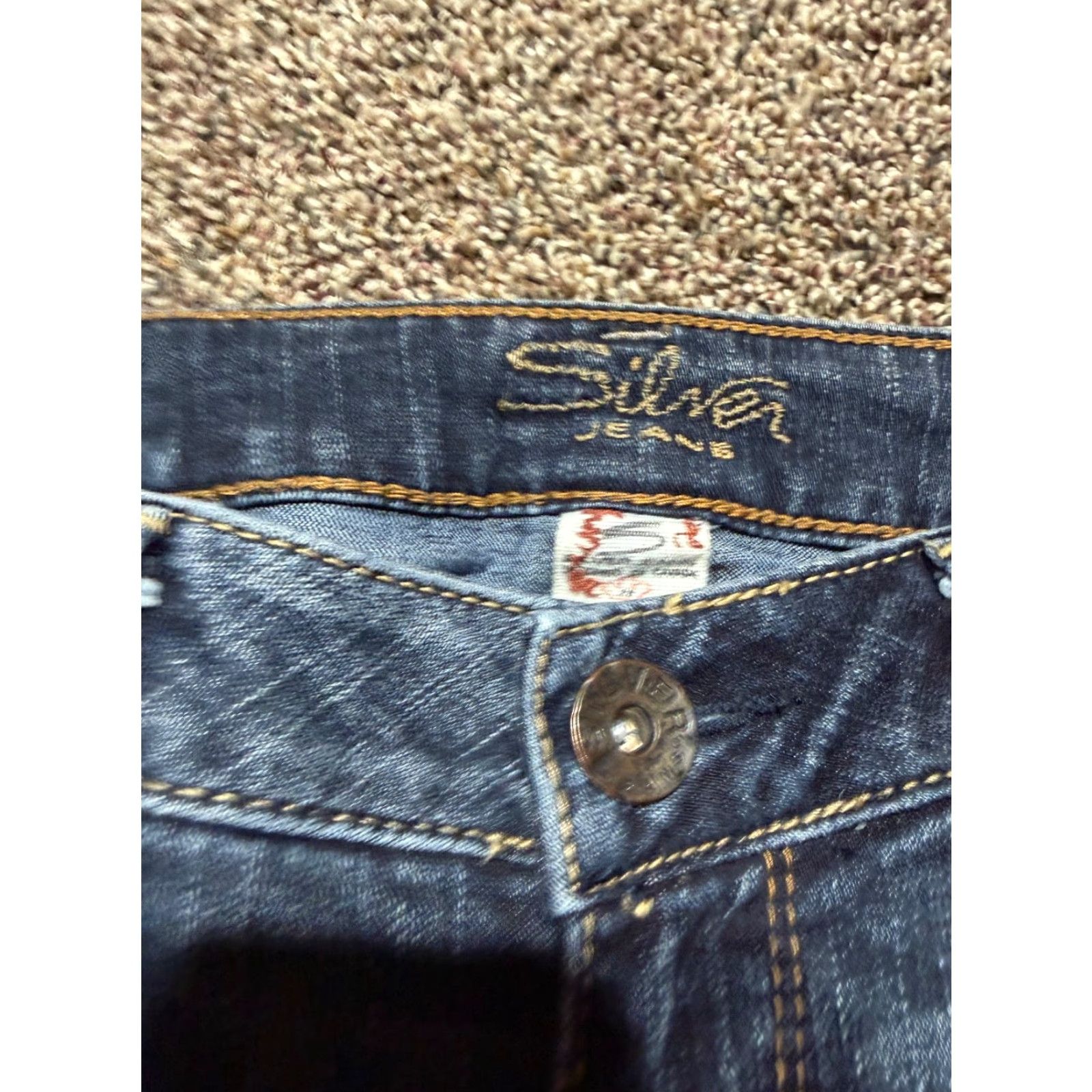 Silver Jeans Co. Silver Jeans Aiko Bootcut Jeans Women Size 28 Blue Denim Stretch 5-Pocket Size 28" / US 6 / IT 42 - 4 Thumbnail