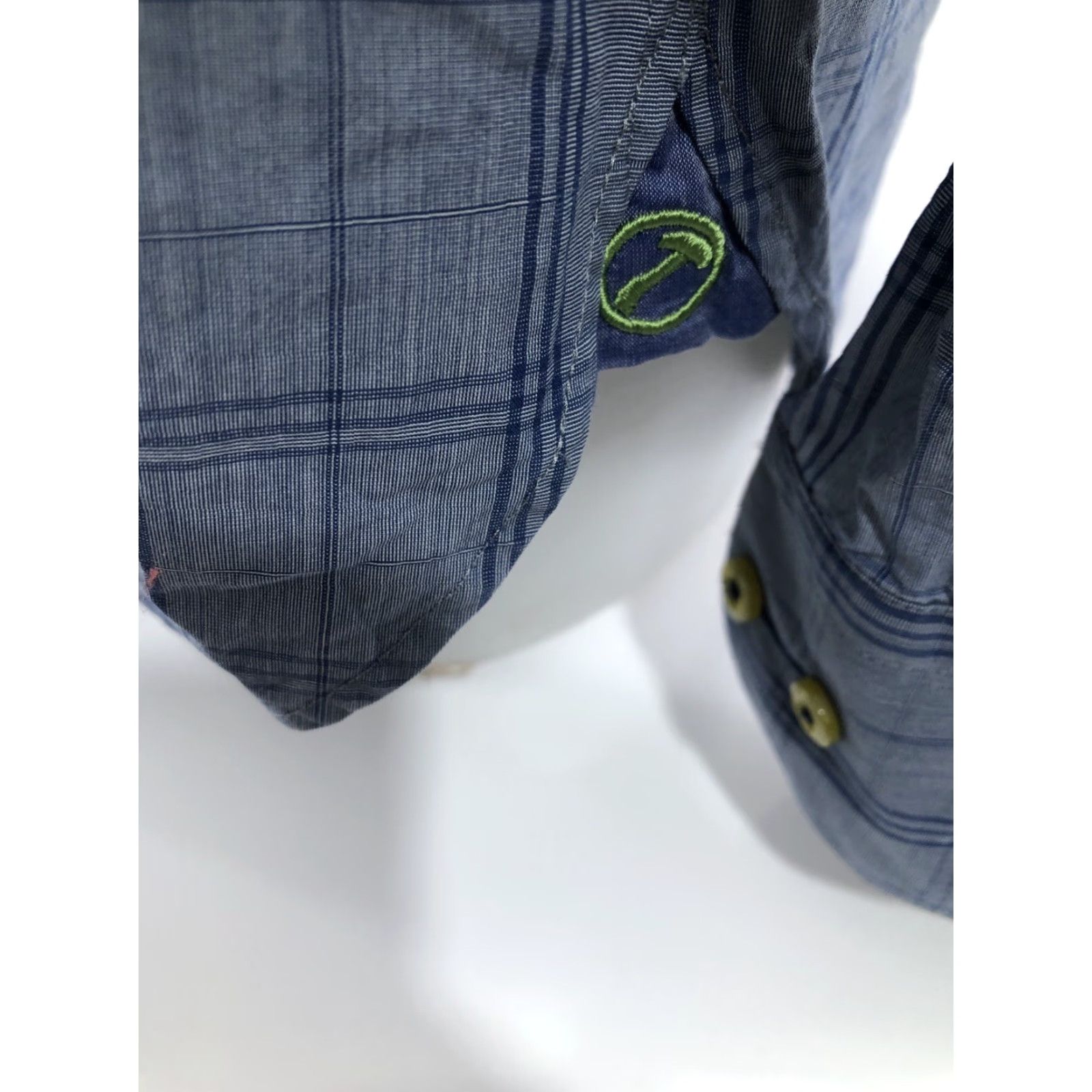 Vintage Hammer Made Plaid Check Shirt Mens 42 / 16.5 Long Sleeve Button-Up Blue 16.5 Mens B17 Size US XL / EU 56 / 4 - 3 Thumbnail