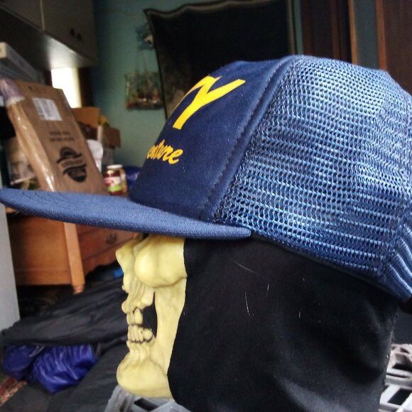 Other Vintage Navy It's An Adventure Snap Trucker Hat Cap Size ONE SIZE - 2 Thumbnail