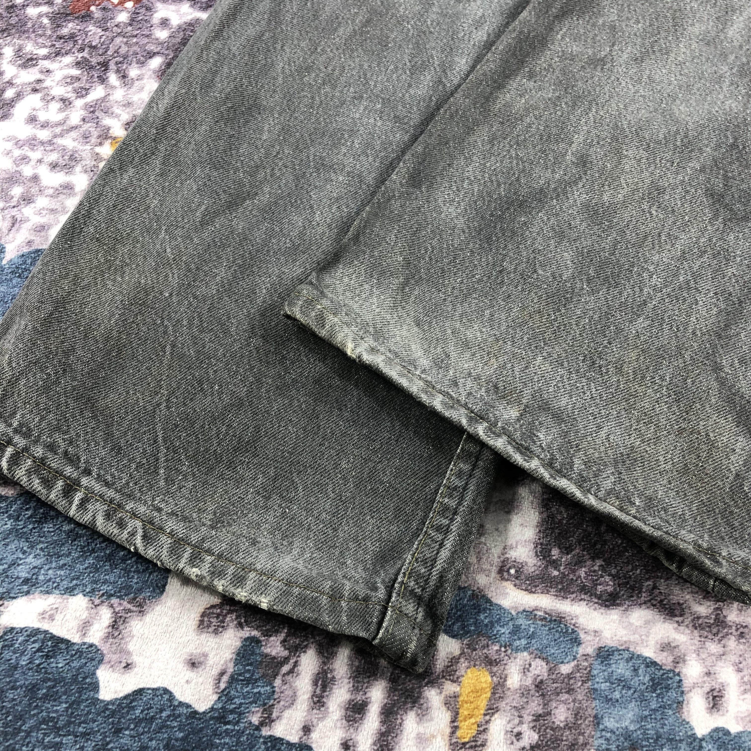 Levi's Vintage 90s Levis 501 Faded Black Jeans-JM2355 Size US 37 - 4 Thumbnail