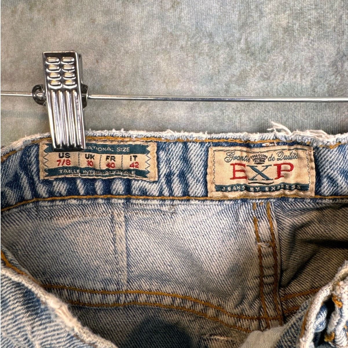 Express VTG 90s Express Denim Jeans Medium Wash Womans Sz 7/8 Retro Size 26" / US 2 / IT 38 - 5 Thumbnail
