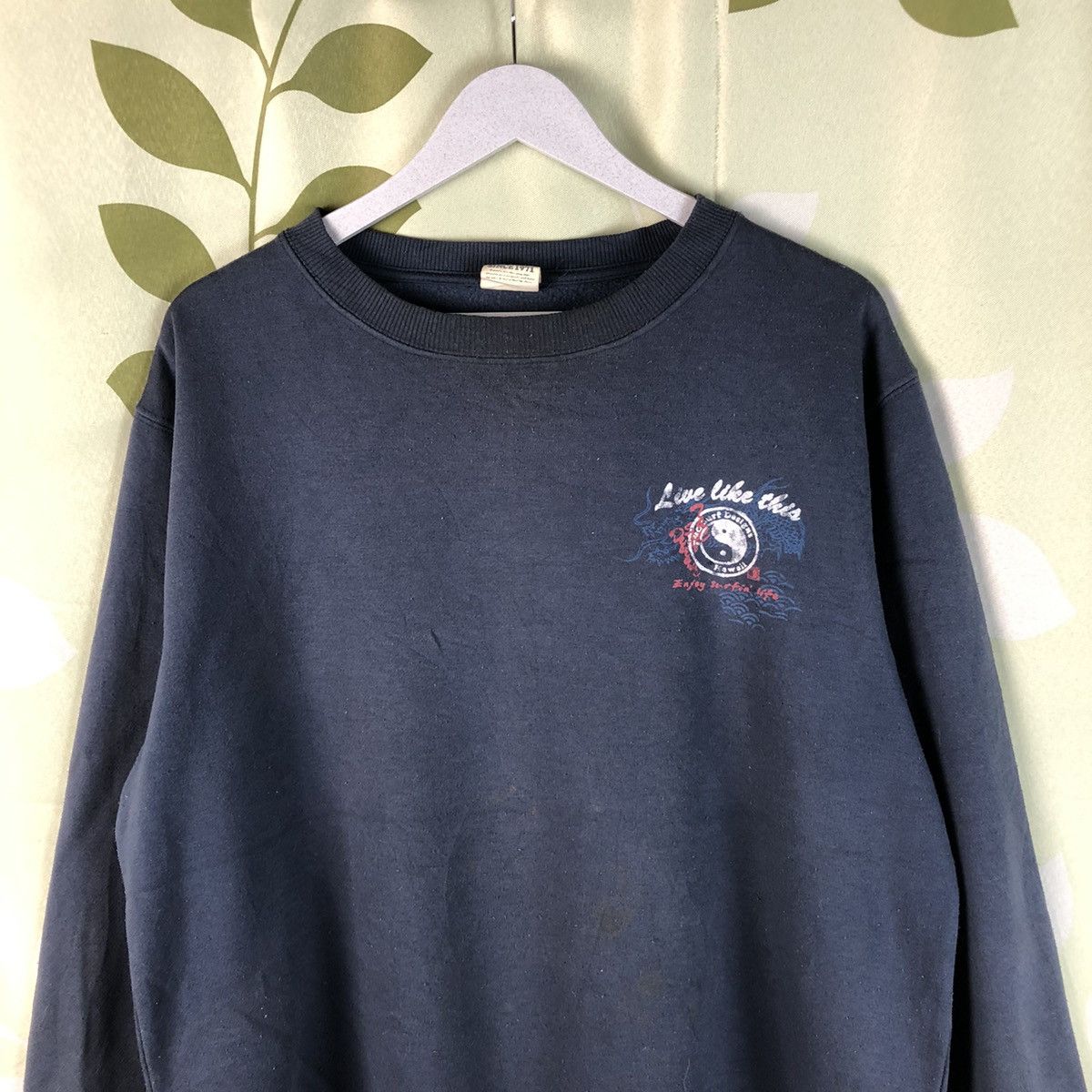 Japanese Brand T&C Surf Designs vintage Dark Blue Sweatshirt #7440 Size US L / EU 52-54 / 3 - 6 Thumbnail