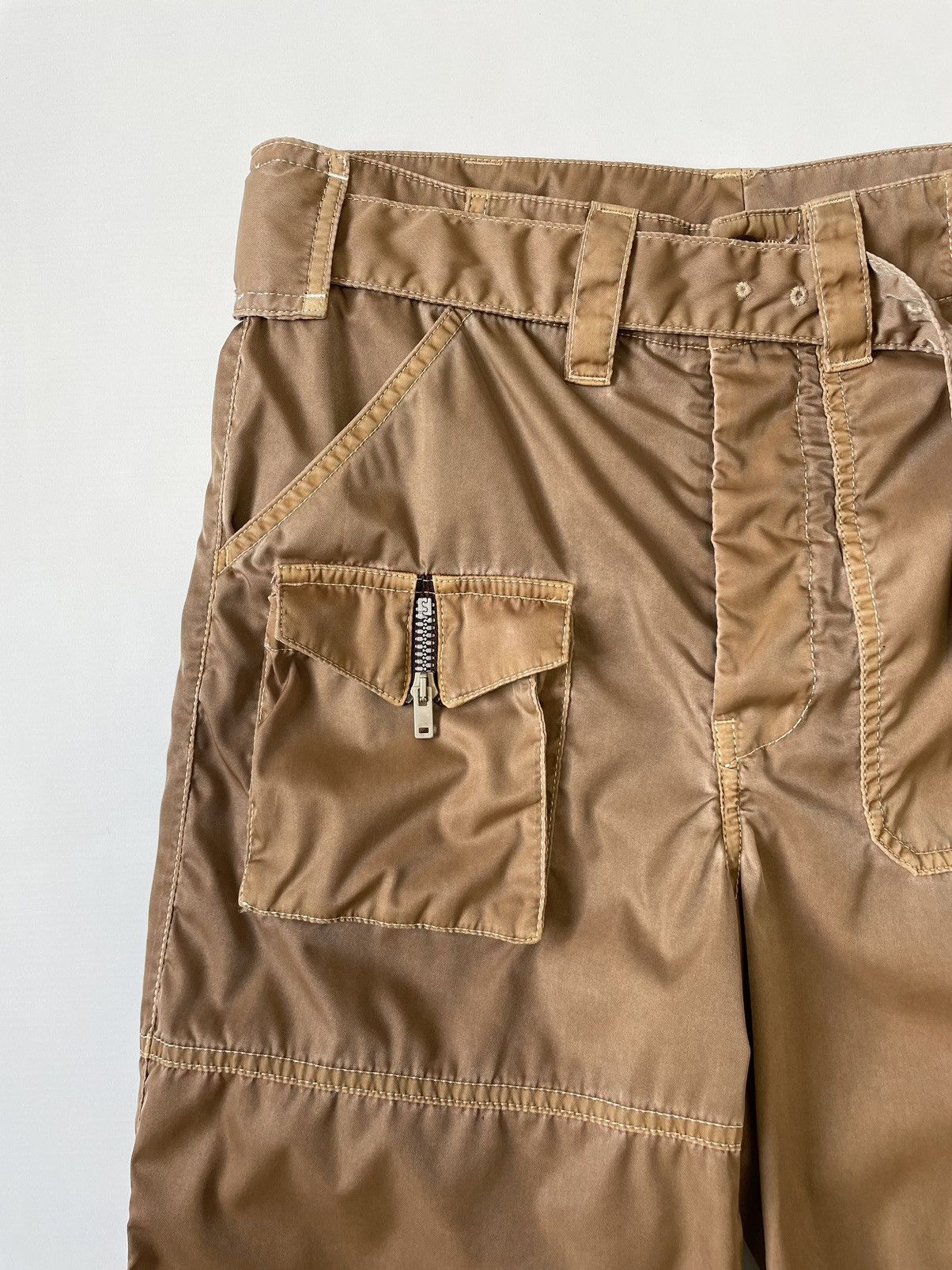 Maison Margiela Sample Over Dyed Nylon Cargo Trousers Size US 32 / EU 48 - 4 Thumbnail