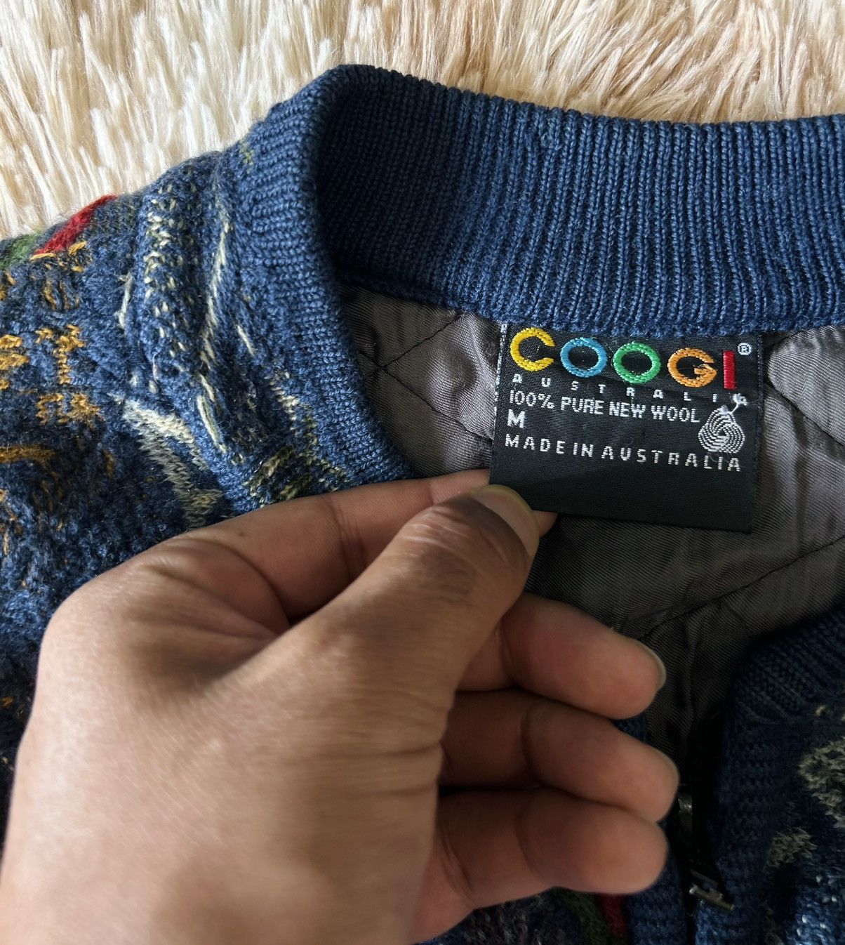 Coogi CRAZY RARE VINTAGE 90’S COOGI 3D CABLE KNIT ZIPPER Size US M / EU 48-50 / 2 - 8 Thumbnail