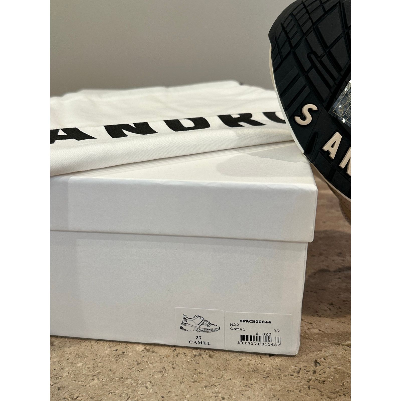 Sandro NEW in box Sandro Camel Nubuck Leather Sneakers 40 / 9.5 Size US 6.5 / IT 36.5 - 9 Thumbnail
