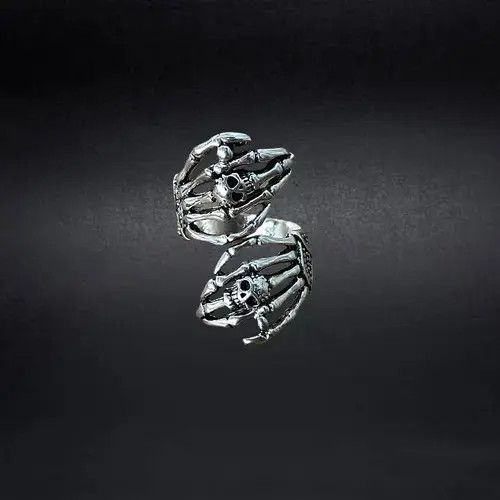 Japanese Brand × Jewelry Skull Grip Open Ring Size ONE SIZE - 4 Thumbnail