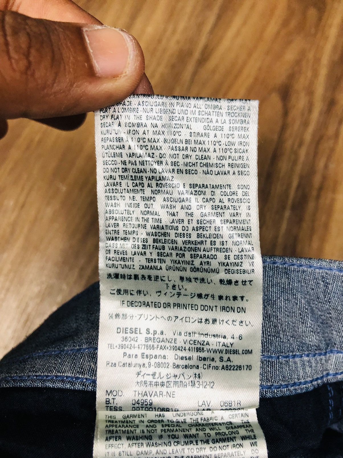 Diesel Diesel Industry Denim Jeans (36) Size US 28 / EU 44 - 13 Thumbnail