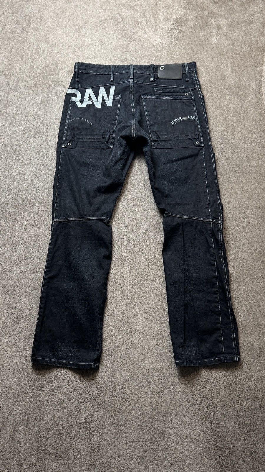 Y2K G-Star Vintage Faded Logo Jeans LGB evisu dolce gabban