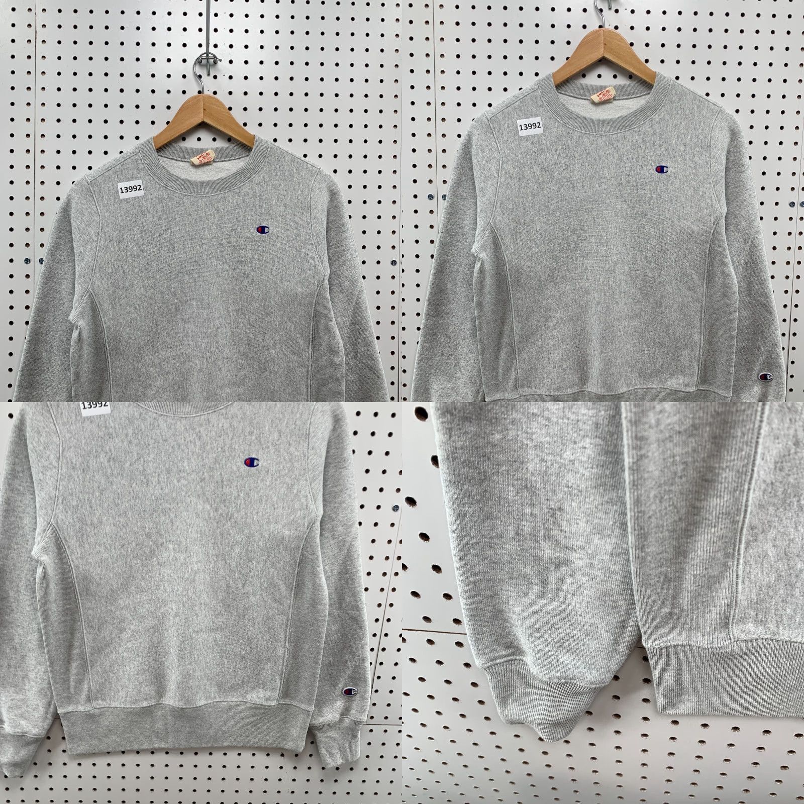 Champion VINTAGE Champion Reverse Weave Sweatshirt Mens Small Gray Pullover Crewneck 70s Retro Gray Sweatshirt Mens Small 70s Retro Logo Size S / US 4 / IT 40 - 8 Thumbnail