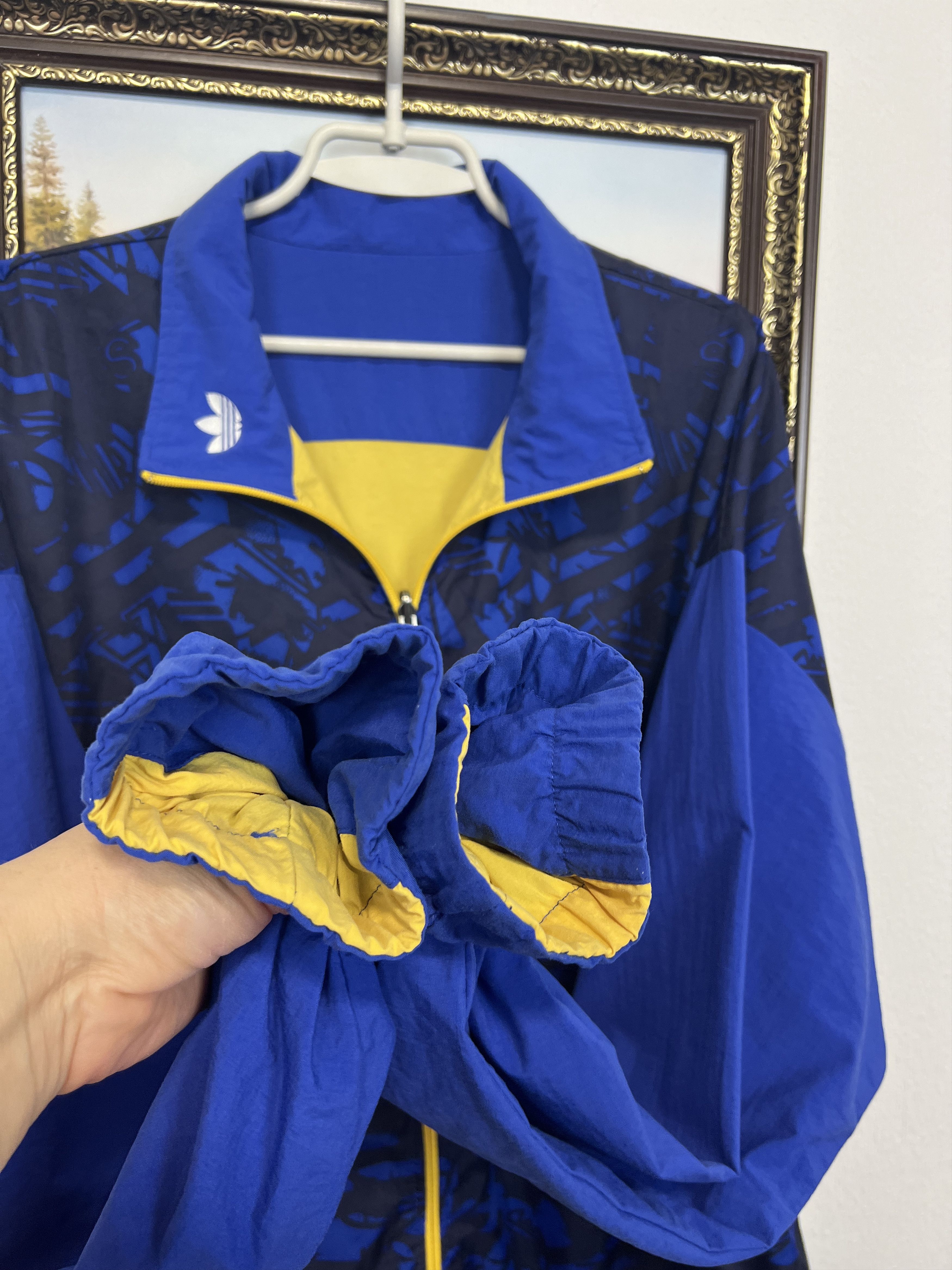 Adidas Vintage Sweden Double Sided Jacket Soccer Track Top Rare Size US L / EU 52-54 / 3 - 12 Thumbnail