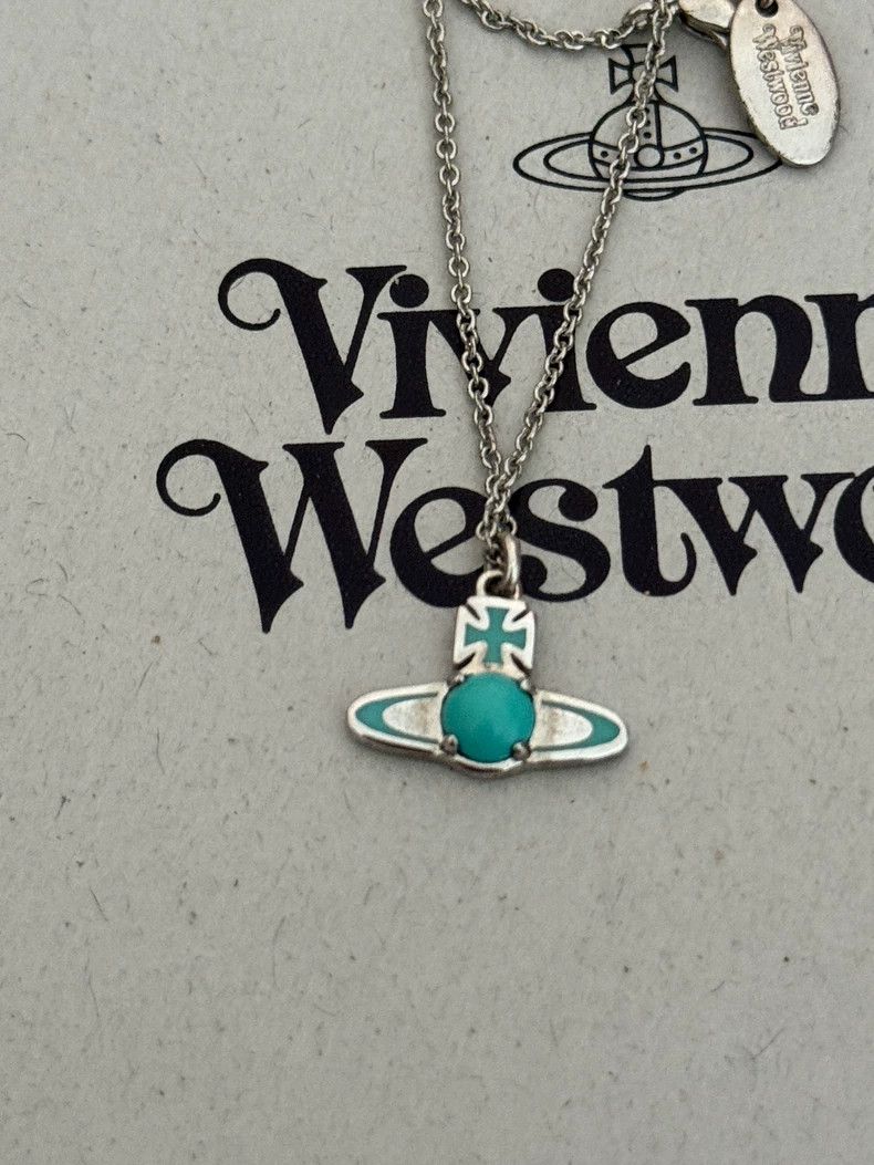 Vivienne Westwood Vivienne Westwood Natural stone Saturn necklace Size ONE SIZE - 4 Thumbnail