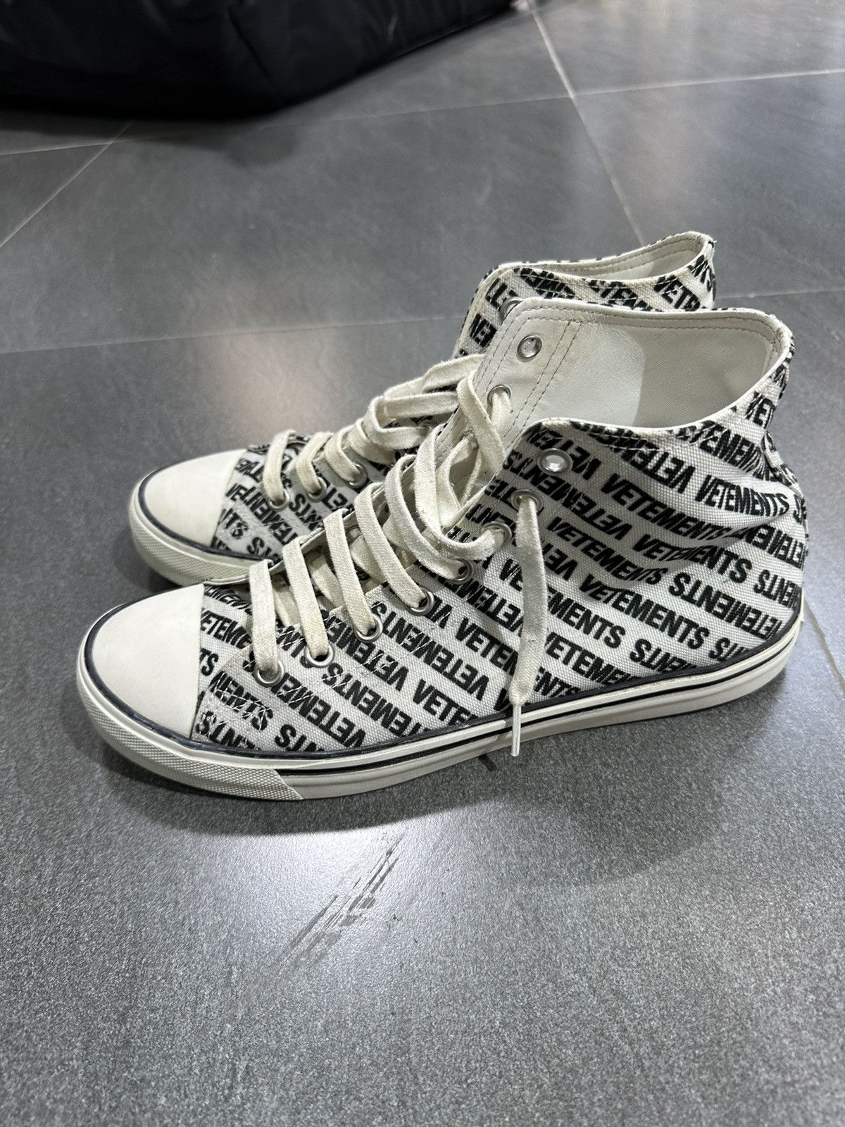 Vetements Vetements All Over High Top Sneaker Size US 7 / EU 40 - 3 Thumbnail