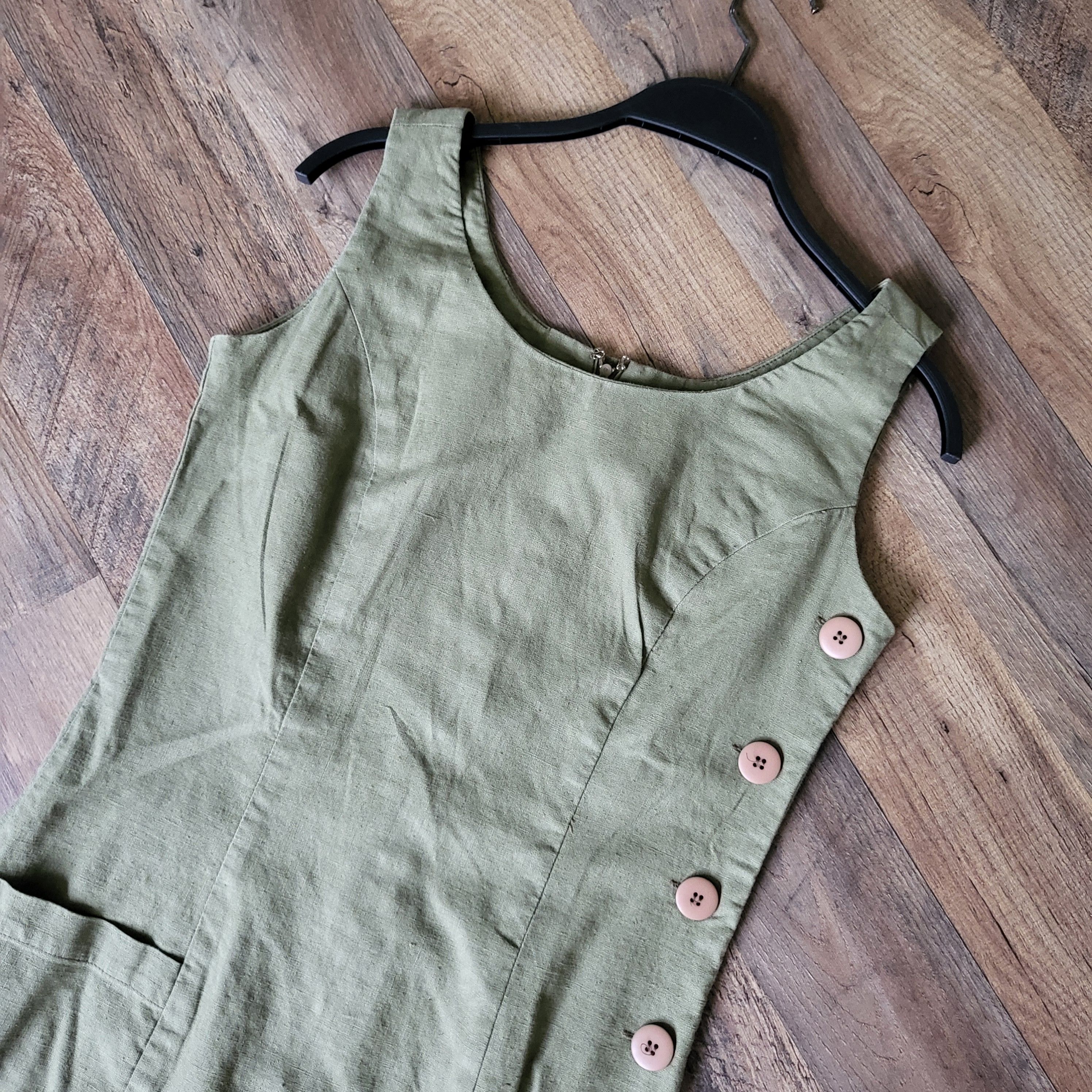 Vintage Vintage Womens Dress Size 4 Linen Cotton Blend Size S / US 4 / IT 40 - 4 Thumbnail
