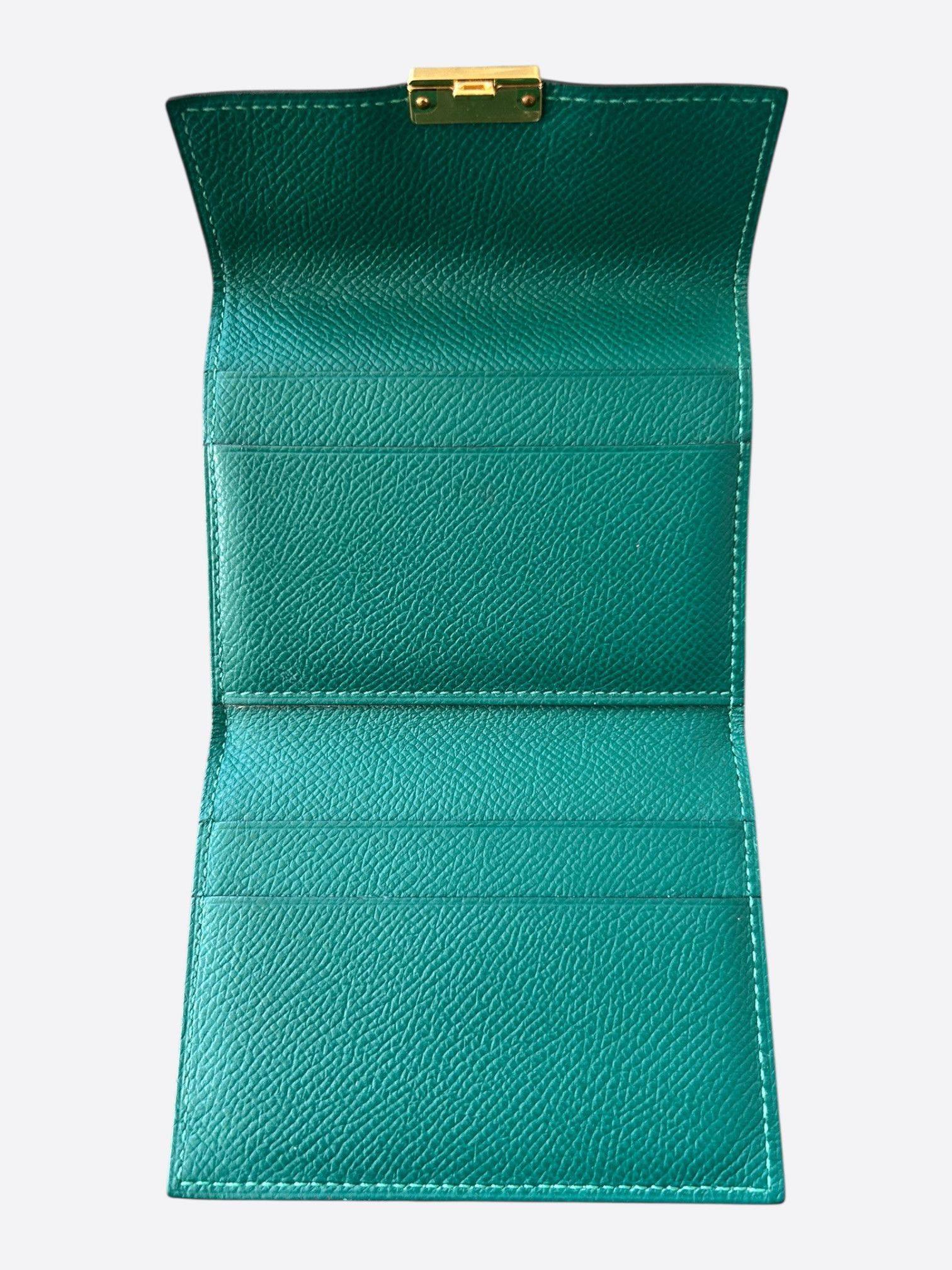 Hermes Hermes Blue Epsom & Palladium Hardware Mini Clic Card Holder Size ONE SIZE - 3 Thumbnail