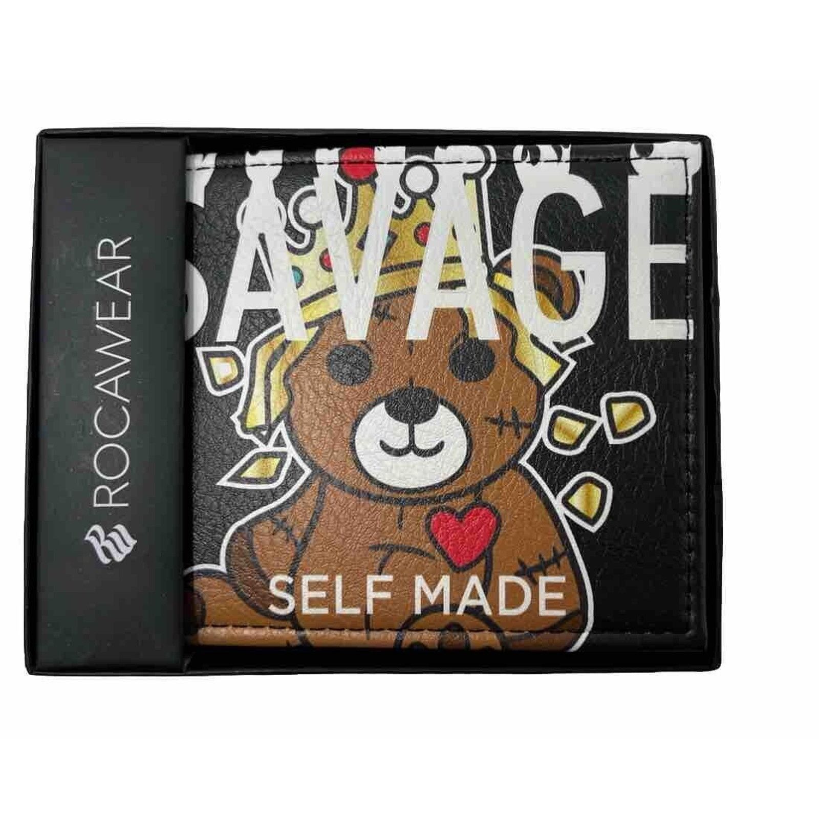 Rocawear ROCAWEAR MEN'S Wallet BIFOLD SAVAGE KING BEAR - SELF MADE Size ONE SIZE - 1 Thumbnail