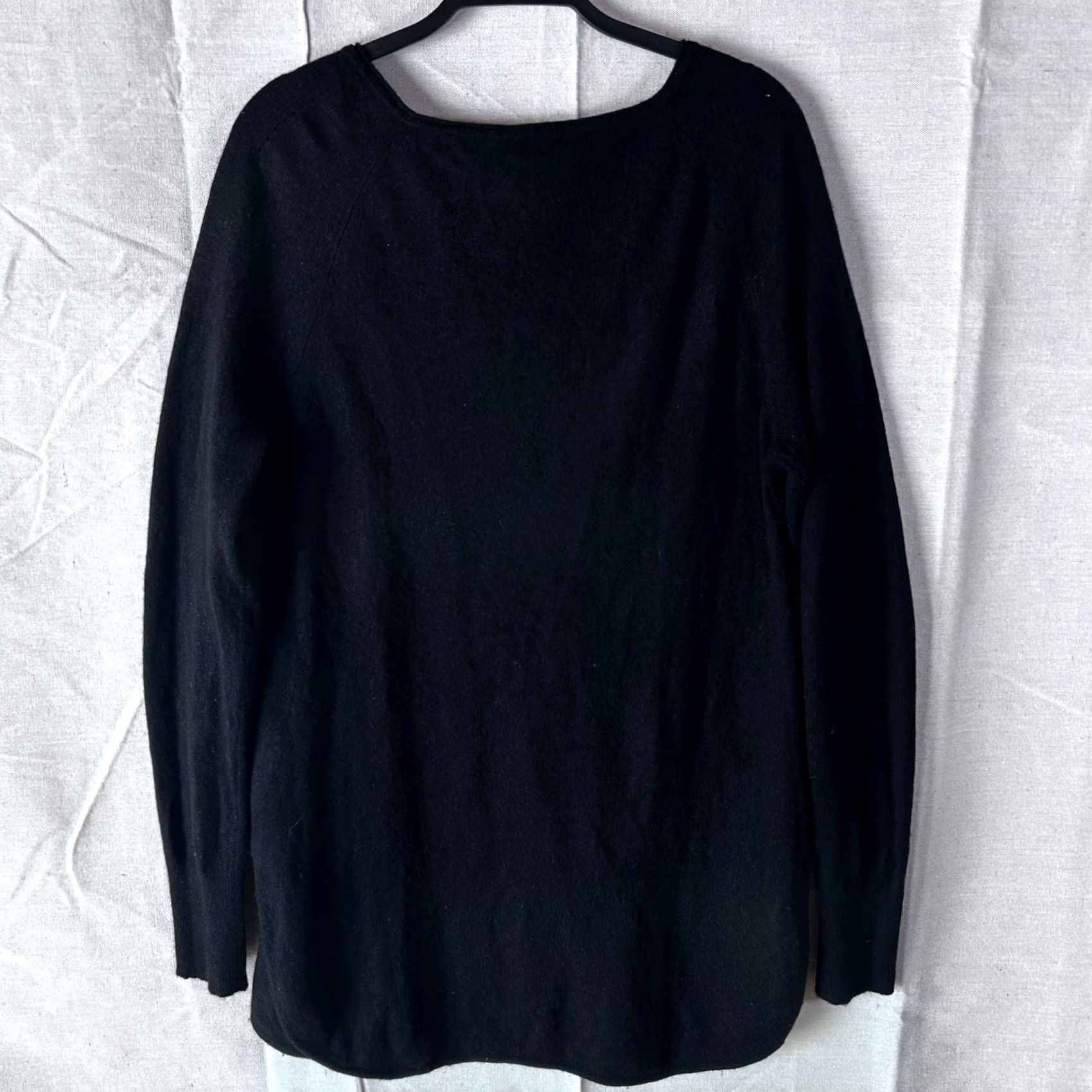 Vintage Halogen Sweater Womens XL Black Wool Cashmere Blend Pullover Crew Neck Size XL / US 12-14 / IT 48-50 - 3 Thumbnail