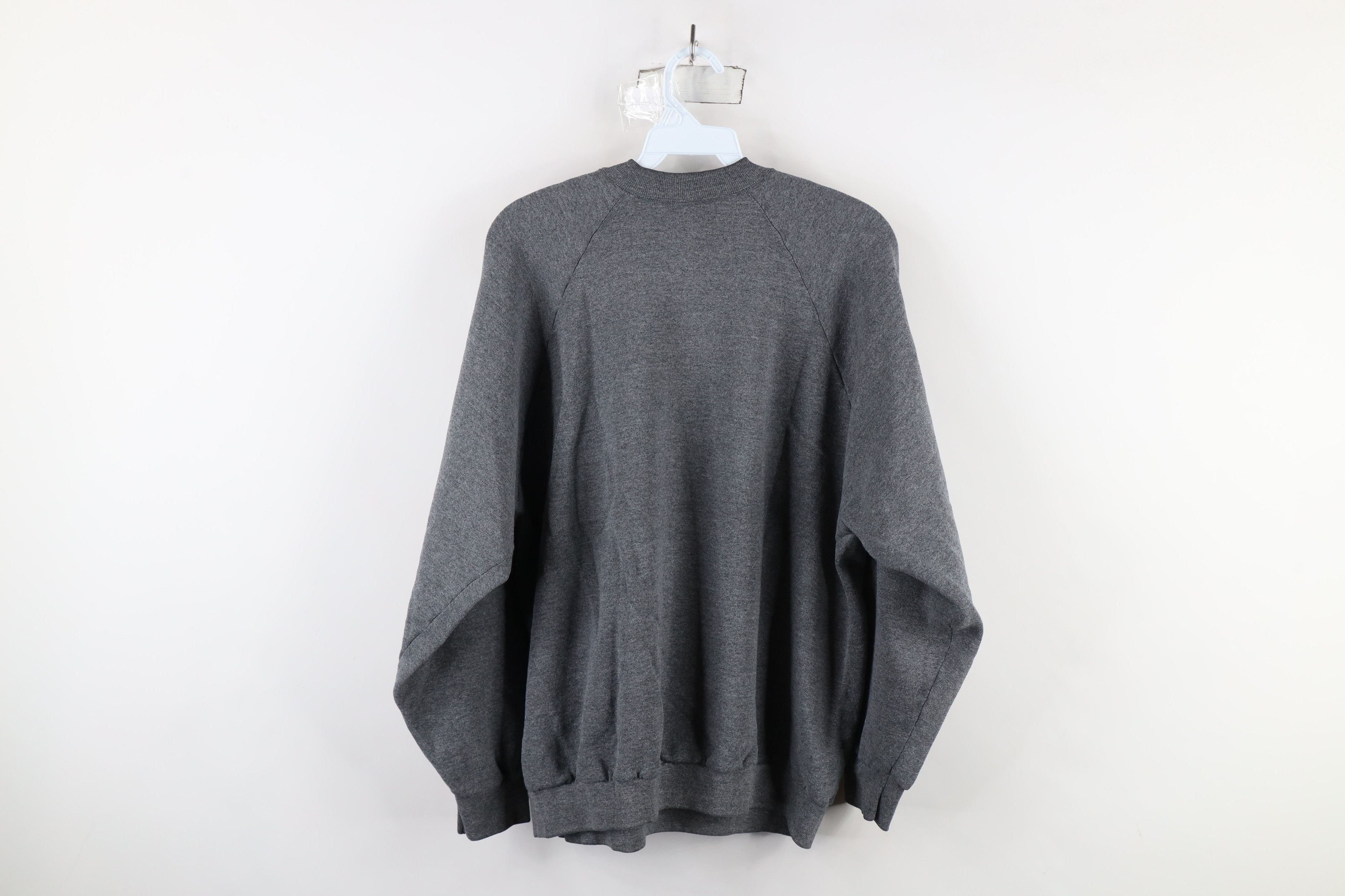 Vintage Vintage 90s Streetwear Crewneck Sweatshirt Heather Gray USA Size XL / US 12-14 / IT 48-50 - 7 Thumbnail