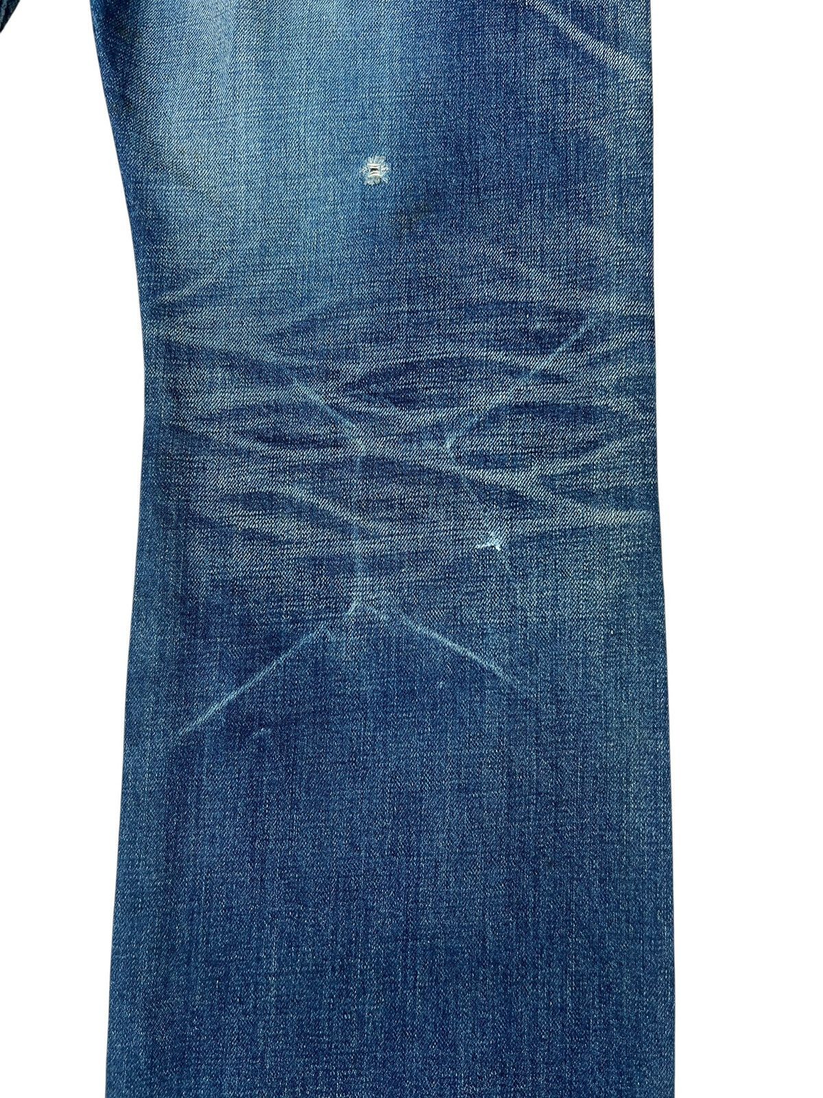 Backbone Vintage BackBone Distress Mud Denim Bootcut Selvedge Jeans Size US 31 - 21 Thumbnail