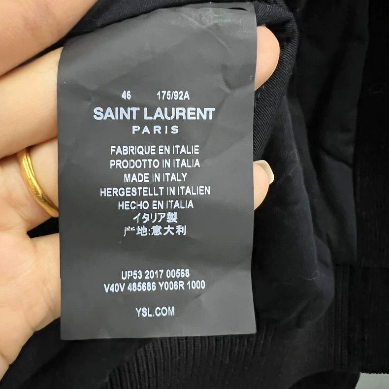 Saint Laurent Paris Saint Laurent Corduroy Logo Jacket- Size US M / EU 48-50 / 2 - 4 Thumbnail