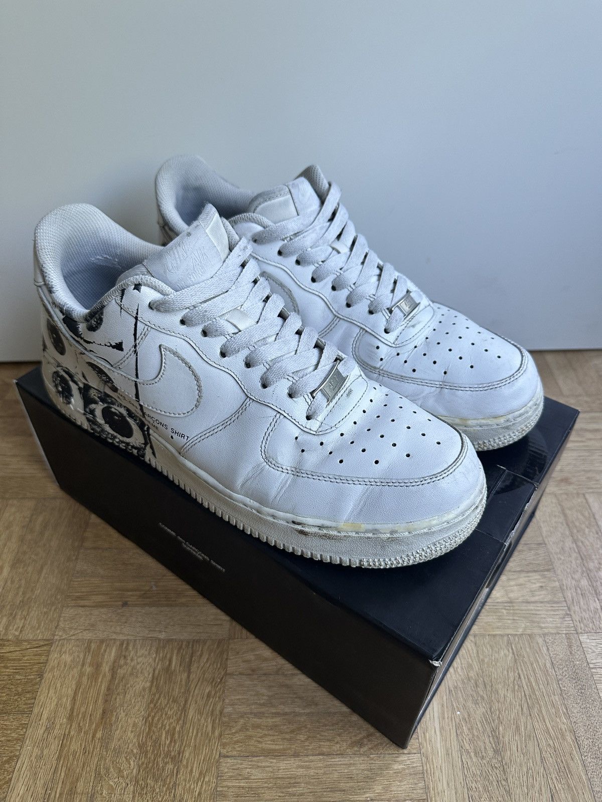 Nike × Supreme Nike Air Force 1 Supreme x Comme des Garçons “Eyes” Size US 10 / EU 43 - 4 Thumbnail