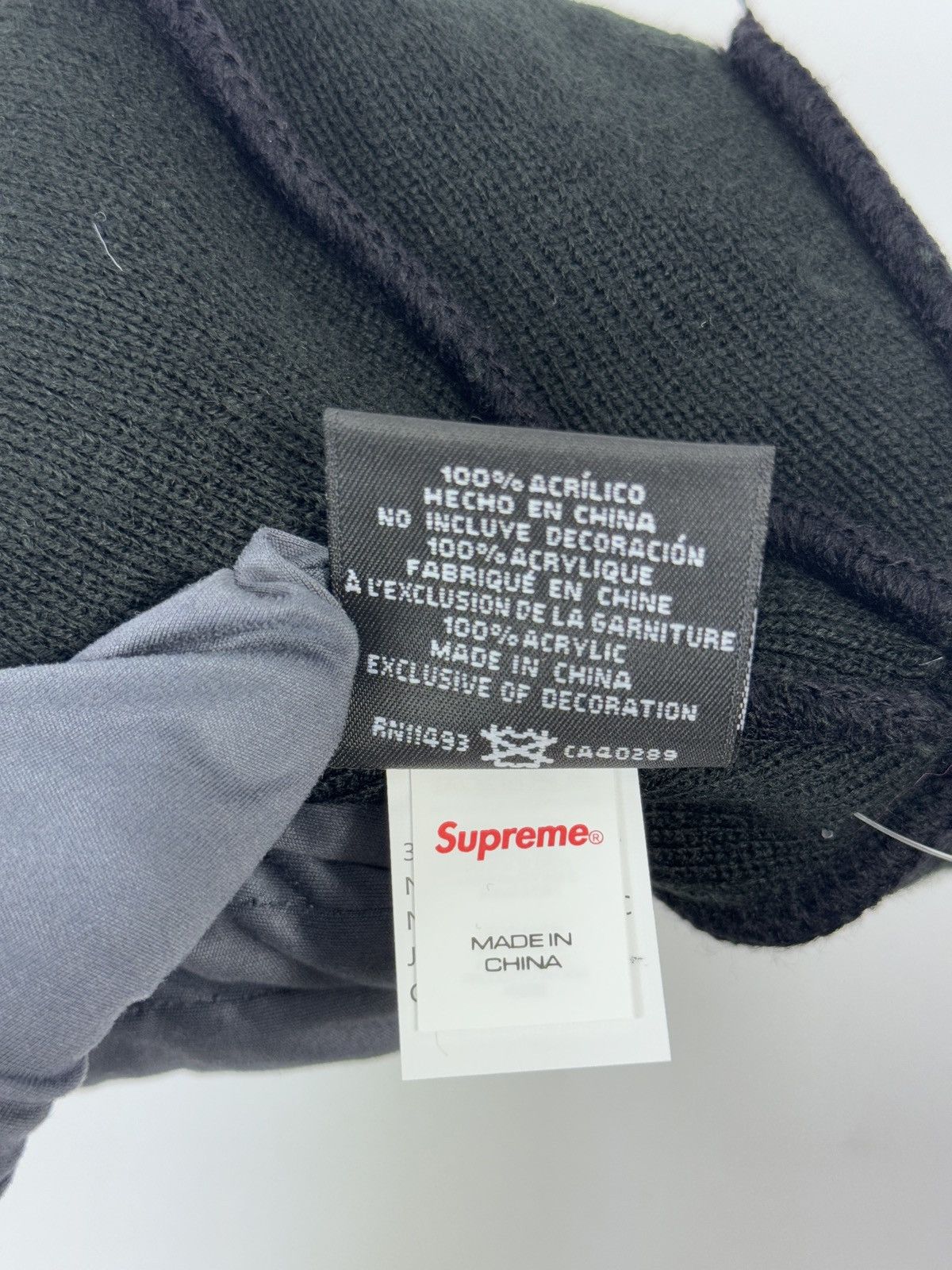 New Era × Supreme BLACK BOX LOGO BEANIE Size ONE SIZE - 6 Thumbnail