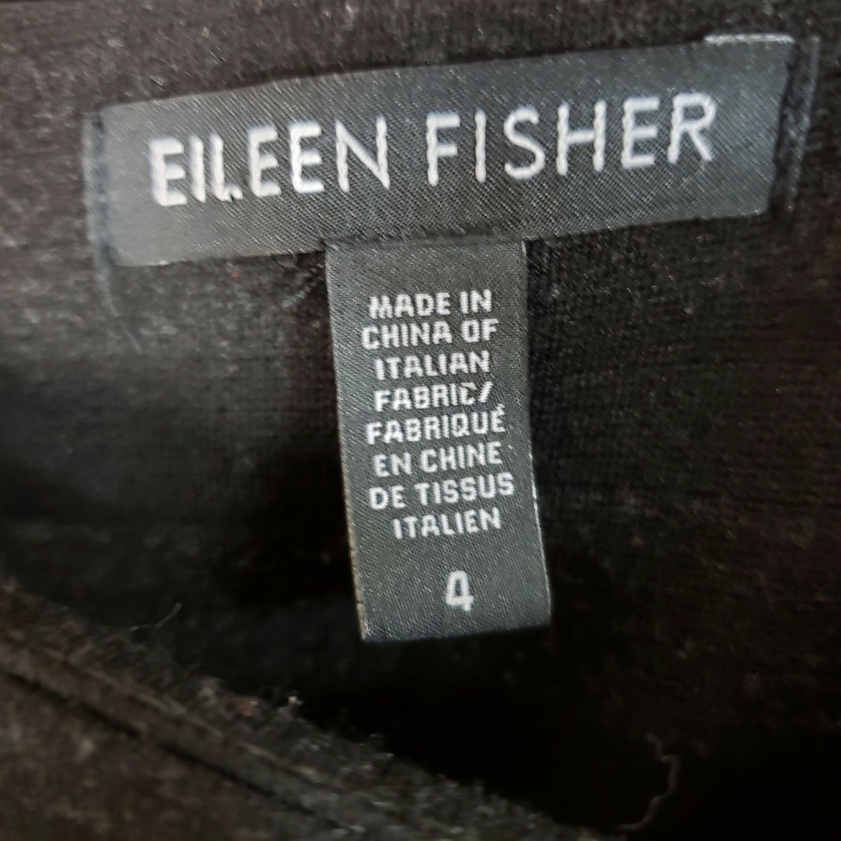 Eileen Fisher Eileen Fisher Dress Womens Ponte Knit Sleeveless Striped Square Neck Zip Black 4 Knee Length Her Dress Womens Size S / US 4 / IT 40 - 5 Thumbnail