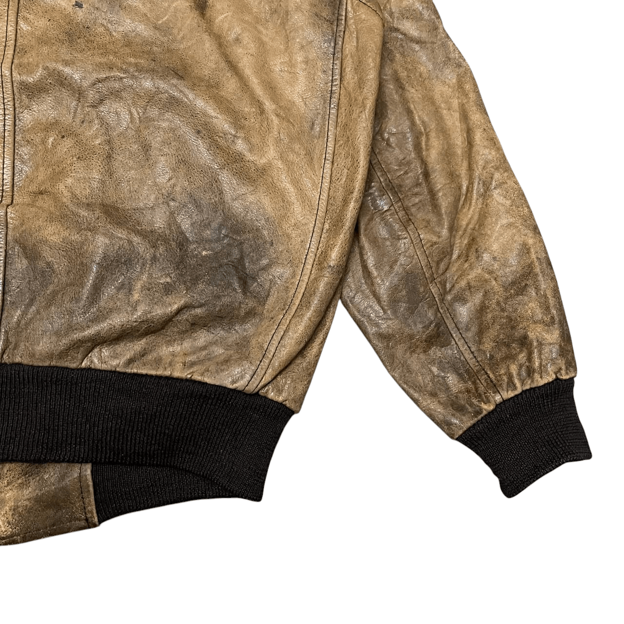 Leather Vintage Flight Jacket Leather Military Bomber Size US L / EU 52-54 / 3 - 18 Thumbnail