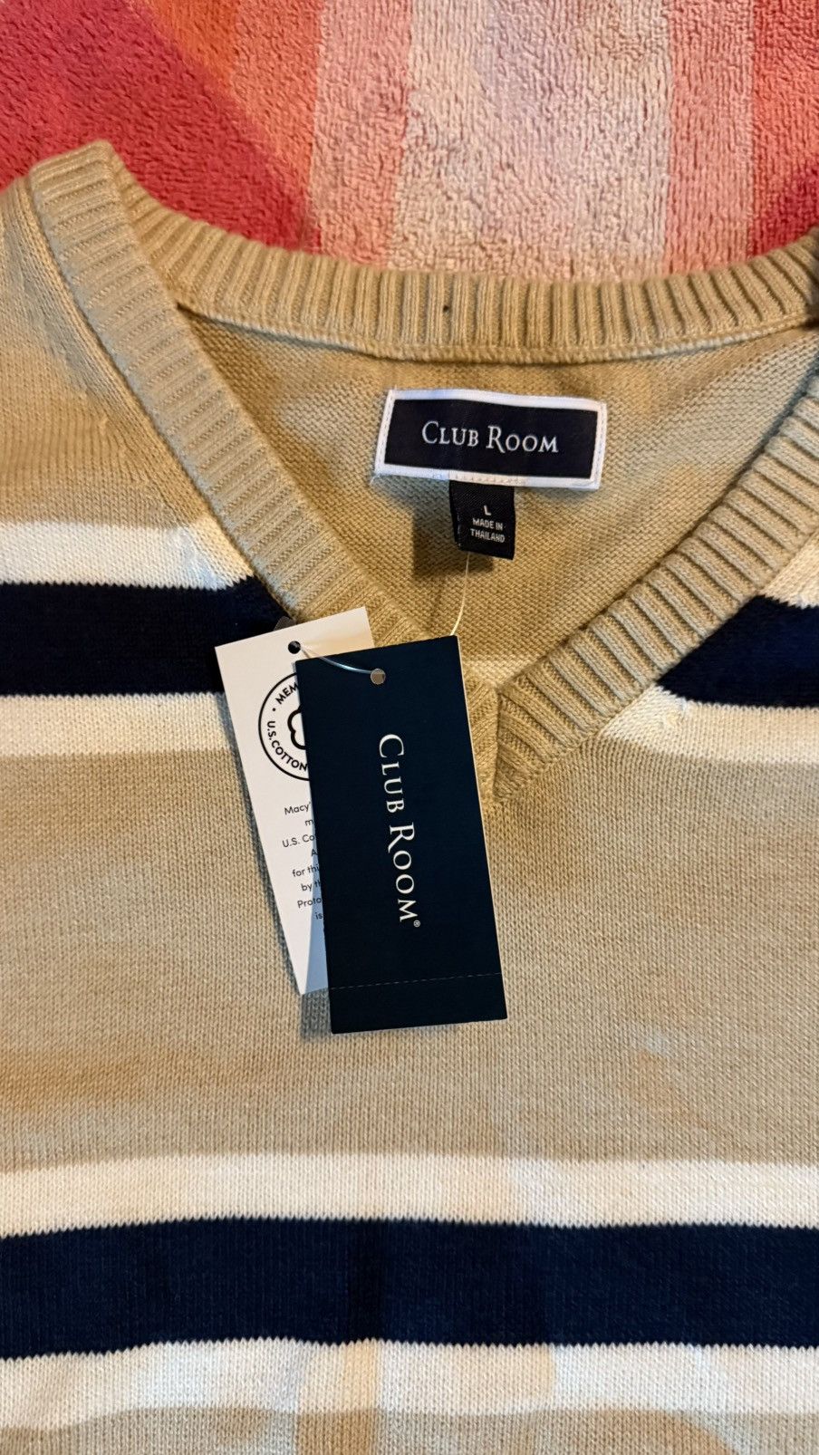Vintage men’s club room sweater Size US L / EU 52-54 / 3 - 3 Thumbnail