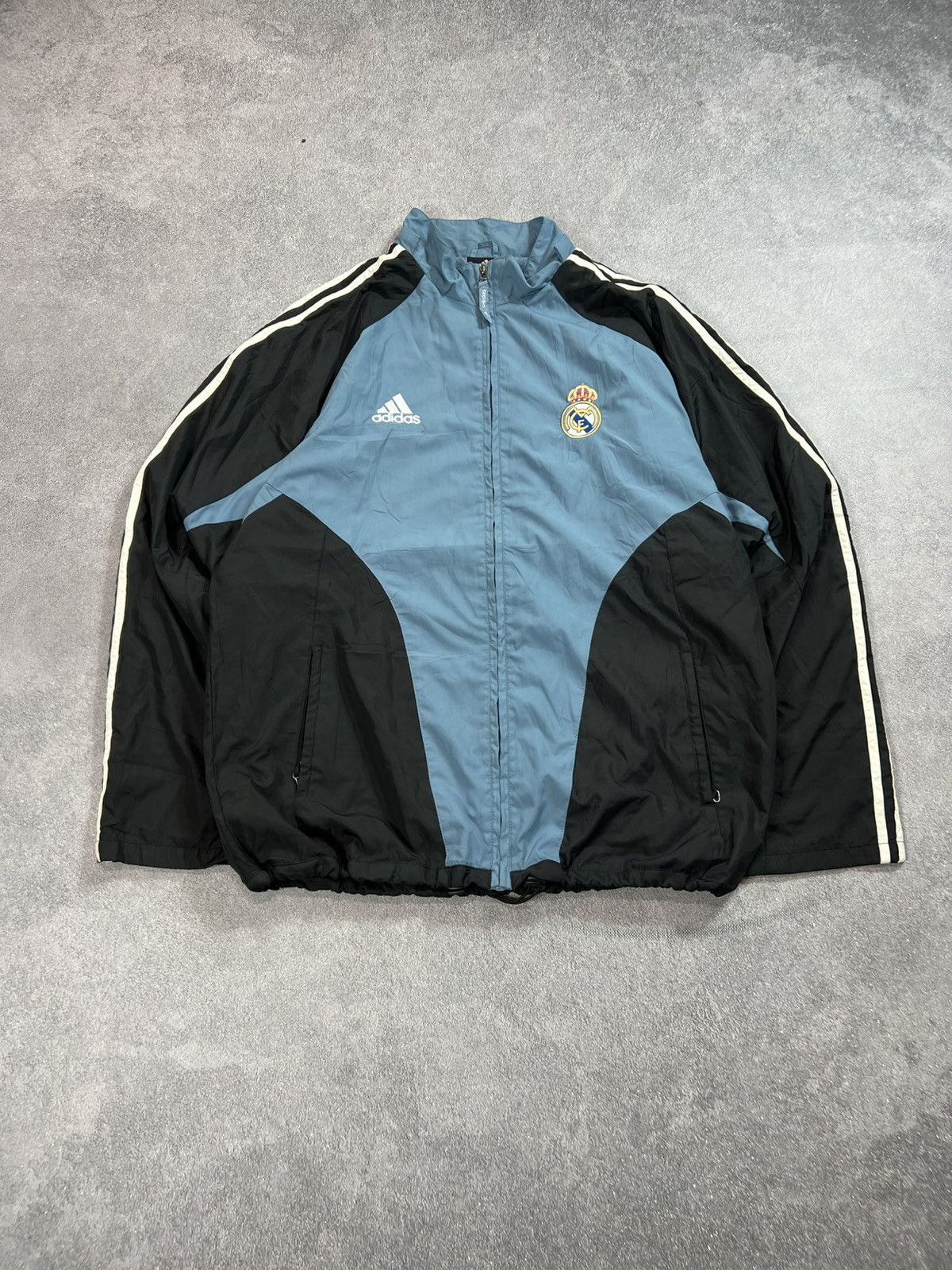 Adidas Vintage Adidas Real Madrid Jacket Blockcore Soccer Jersey Size US XL / EU 56 / 4 - 1 Thumbnail