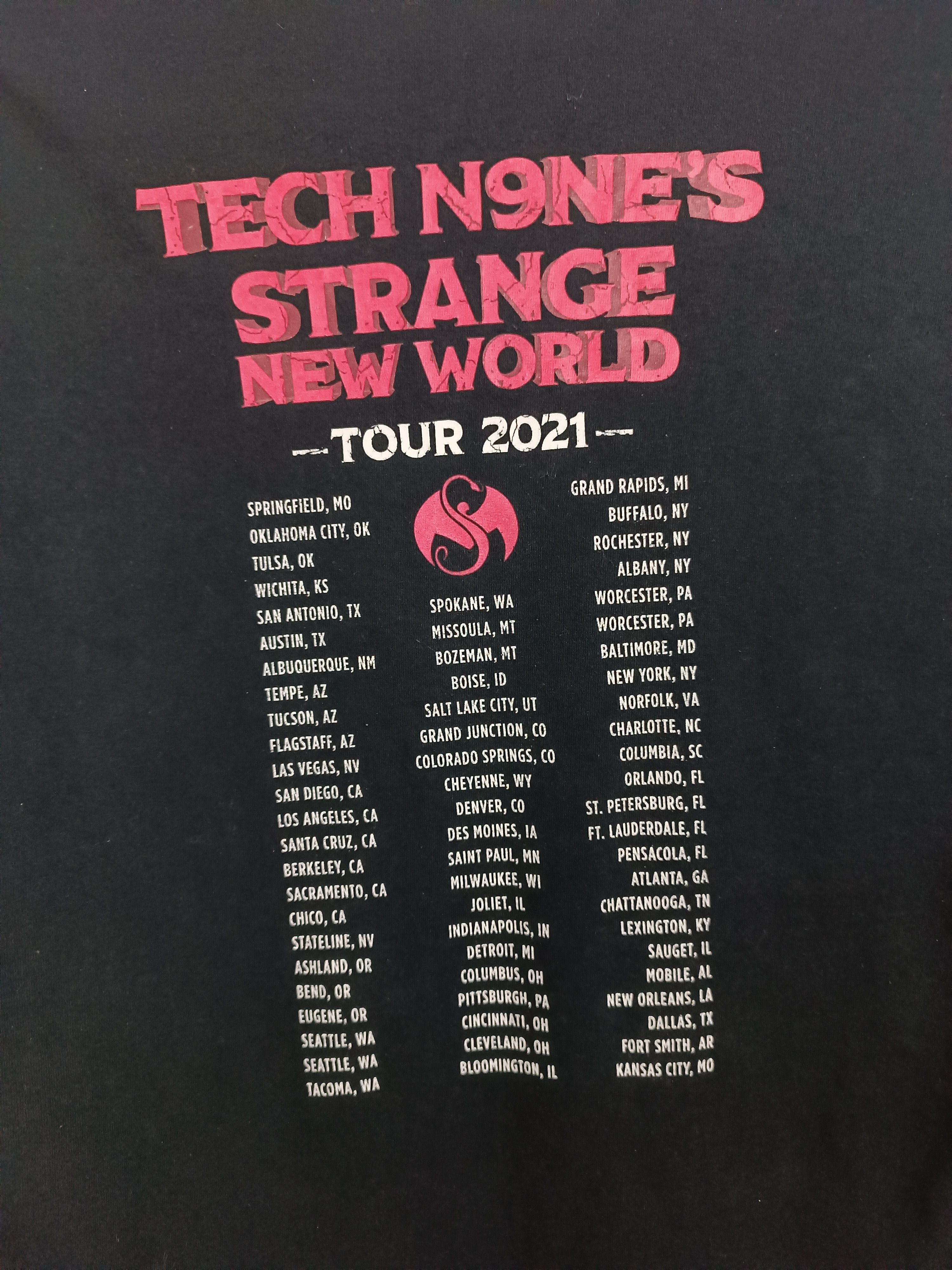 Rap Tees TECH N9NE'S STRANGE NEW WORLD TEE eminem tupac biggie Size US L / EU 52-54 / 3 - 18 Thumbnail